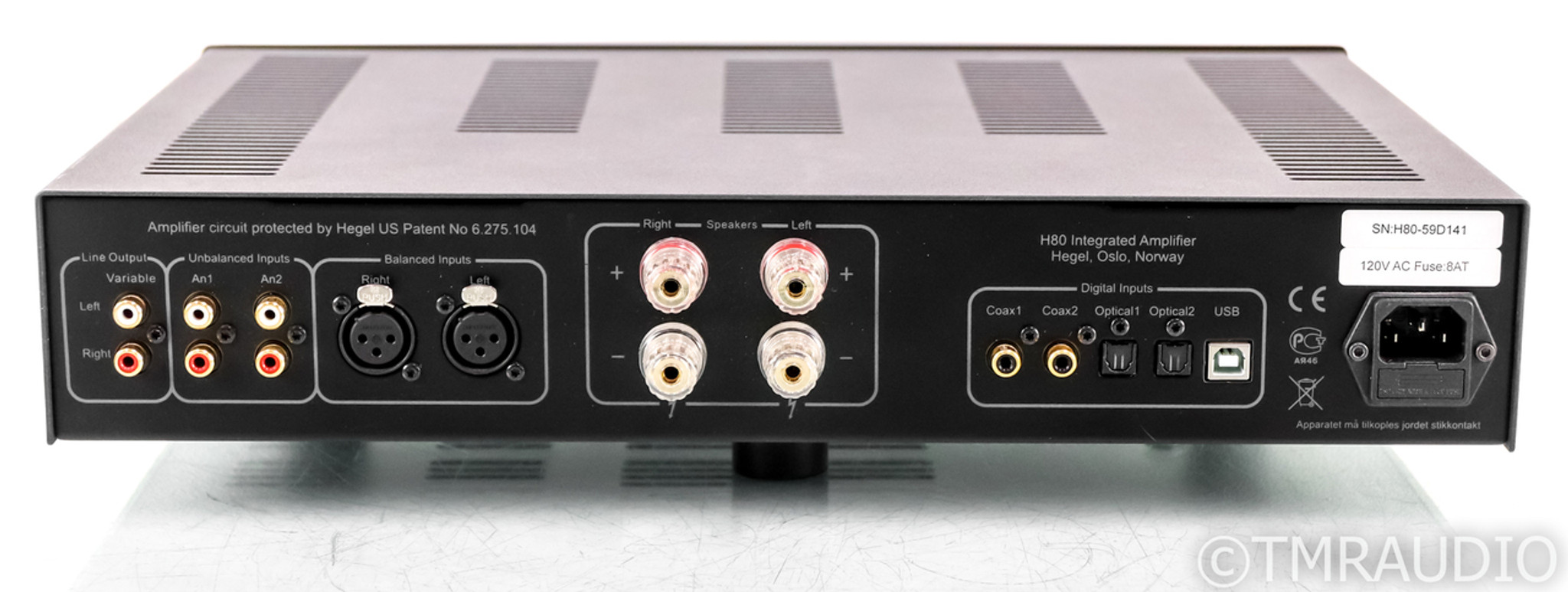 Hegel H80 Stereo Integrated Amplifier; H-80; DAC; USB; Remote