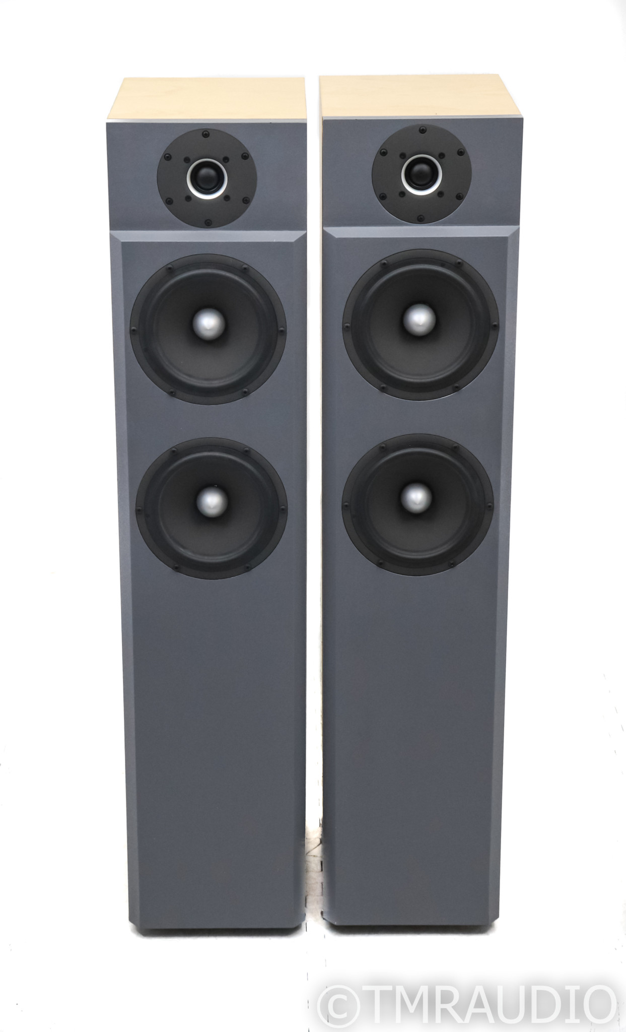 Ond At give tilladelse vegetation Troels Gravesen CNO-25-mkII Floorstanding Speakers; Natural Birch / Grey  Pair - The Music Room