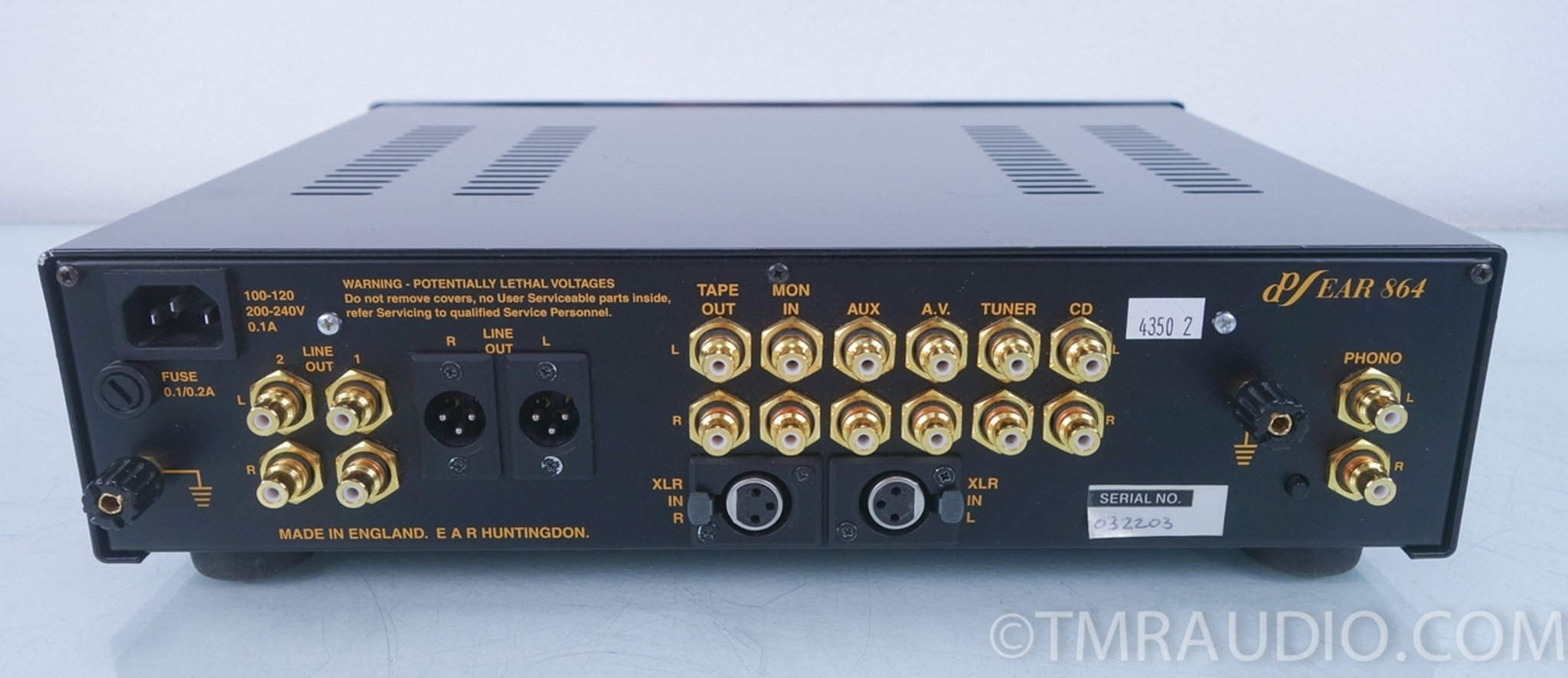 EAR 864 Stereo Tube Preamplifier; Line & Phono Preamp - The