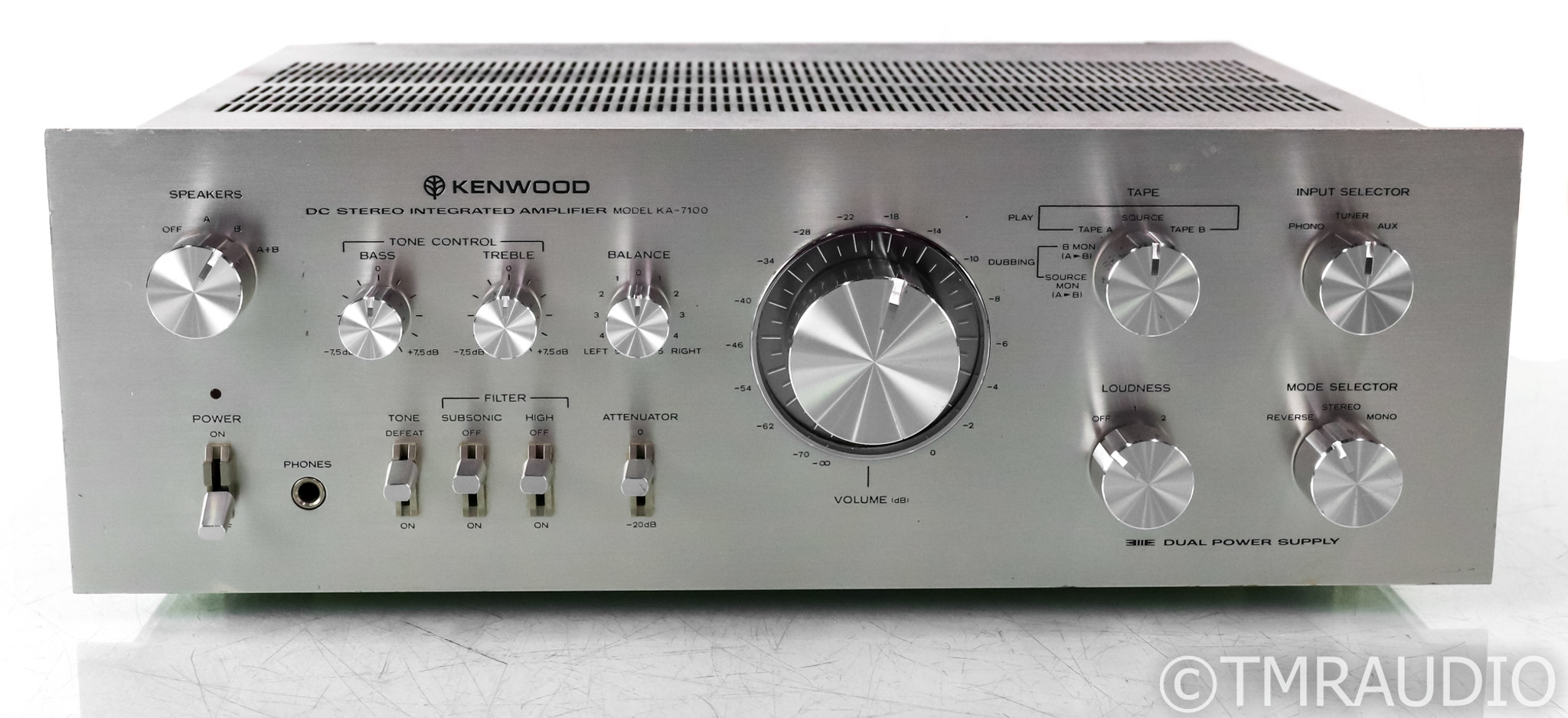 KENWOOD KA-7100 ステレオパワーアンプ Kenwood KA-7100 Vintage DC Stereo Integrated Amplifier w