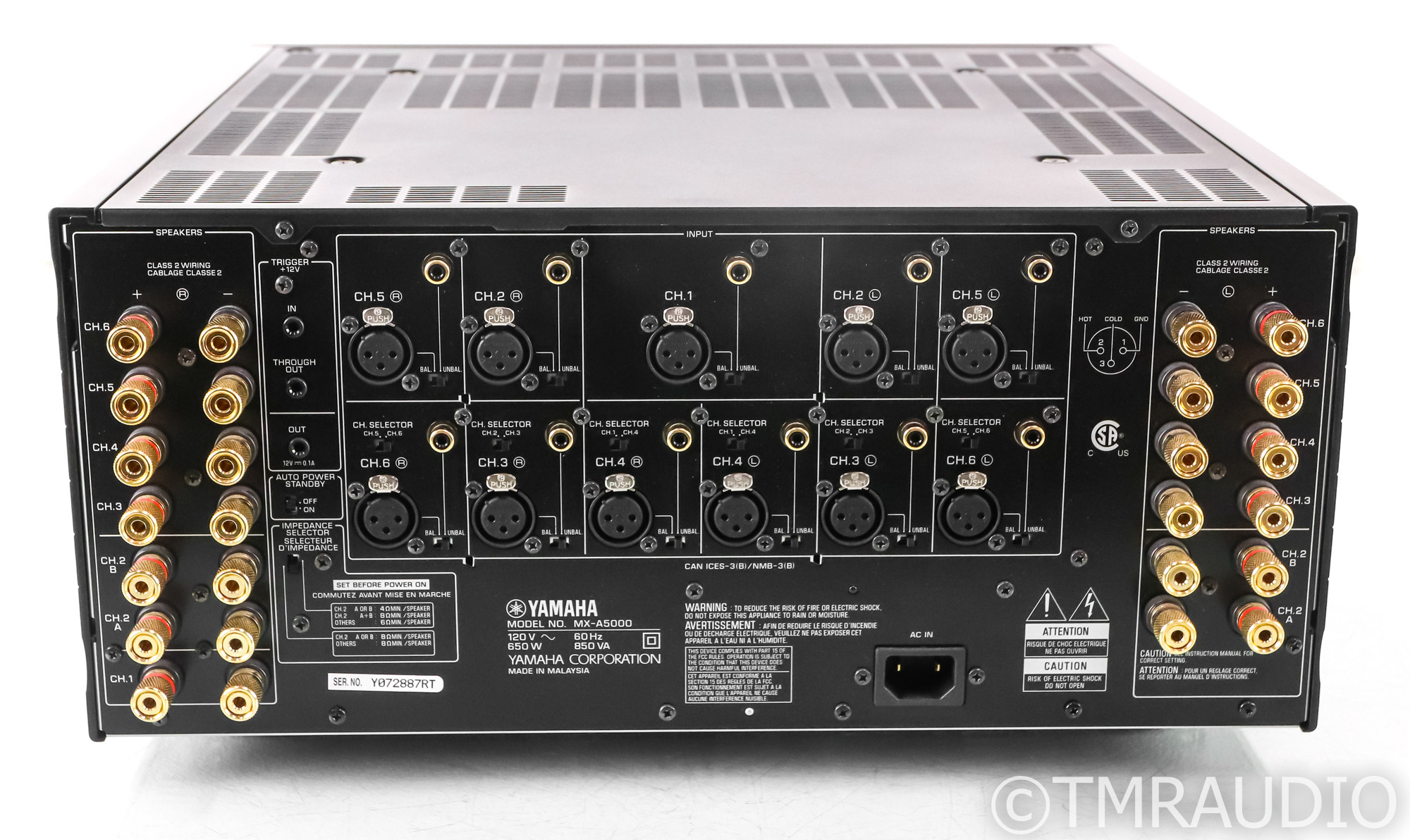 Yamaha Aventage MXA5000 11 Channel Power Amplifier; MXA5000; Black