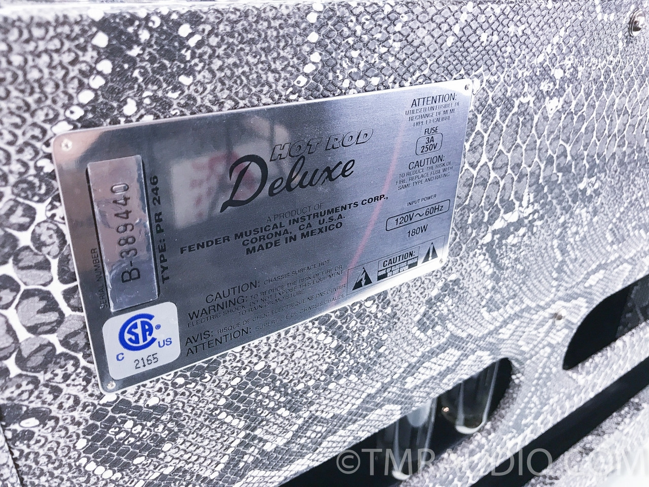 Fender Hot Rod Deluxe Python Guitar Combo Amplifier The Music Room