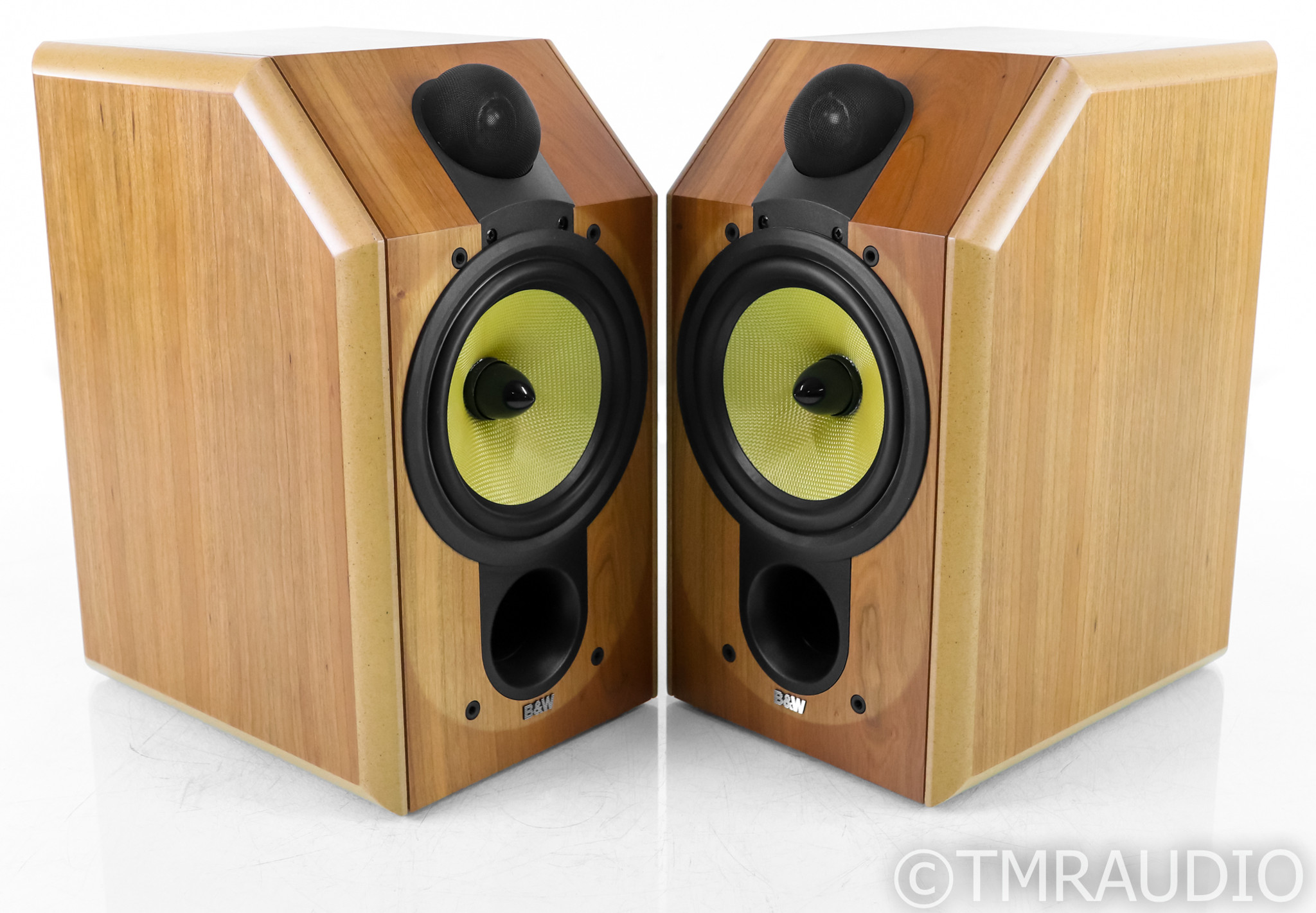 B&W CDM1SE Bookshelf Speakers; Oak Pair; CDM-1 SE