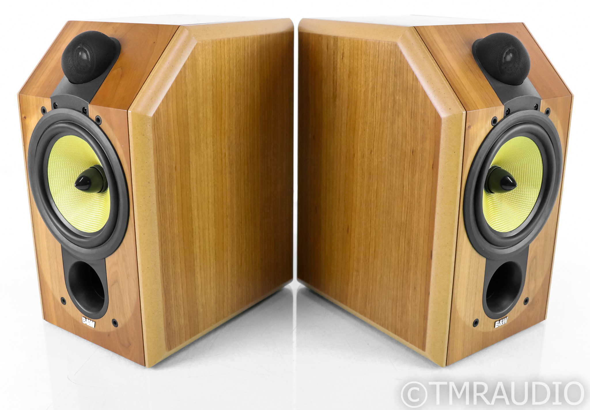 B&W CDM1SE Bookshelf Speakers; Oak Pair; CDM-1 SE