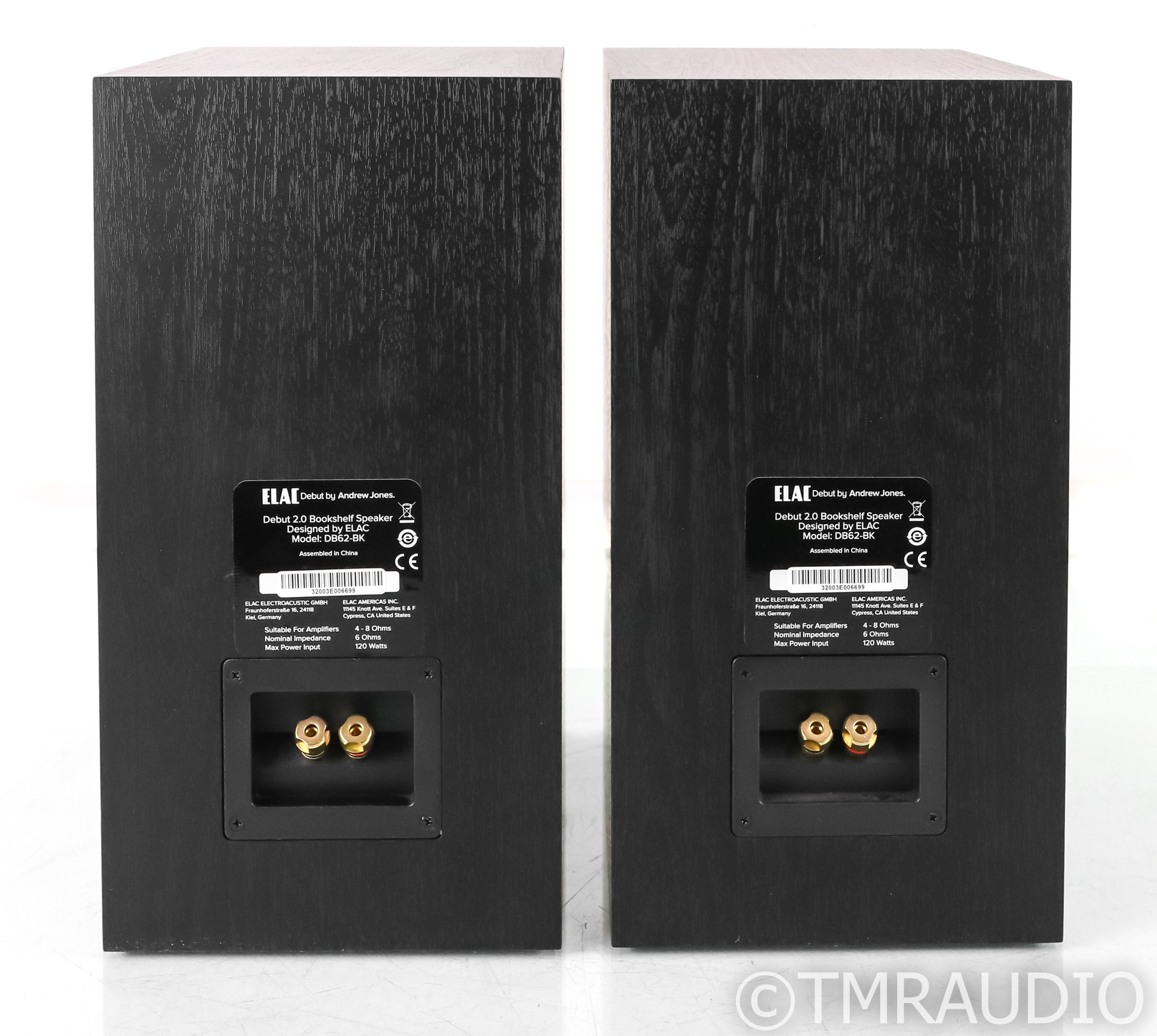 ELAC Debut 2.0 B6.2 Bookshelf Speakers; DB62; Black Pair The Music Room