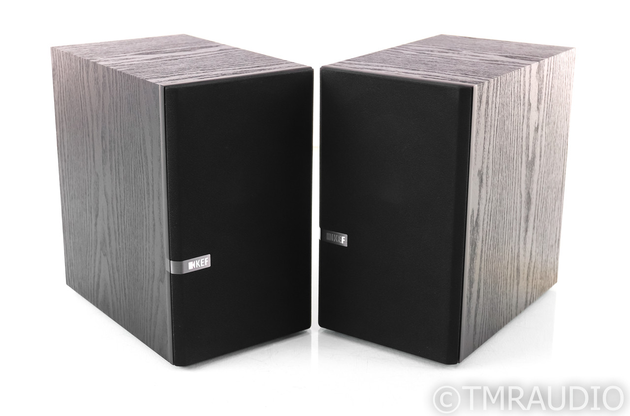 KEF Q100 Bookshelf Speakers; Black Oak Pair; Q-100 (SOLD3) - The