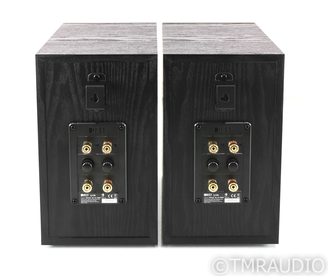 KEF Q100 Bookshelf Speakers; Black Oak Pair; Q-100 (SOLD3) - The