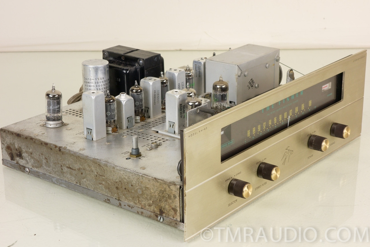 Fisher KM60 Stereophonic FM Tuner with Case & Restoration Kit The