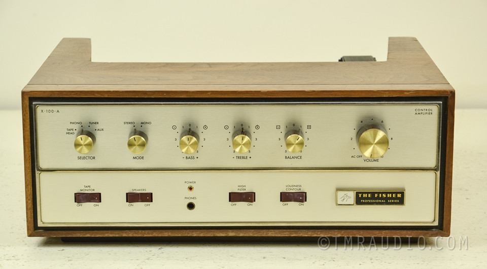 Fisher X100A Vintage Integrated Tube Amplifier The Music Room