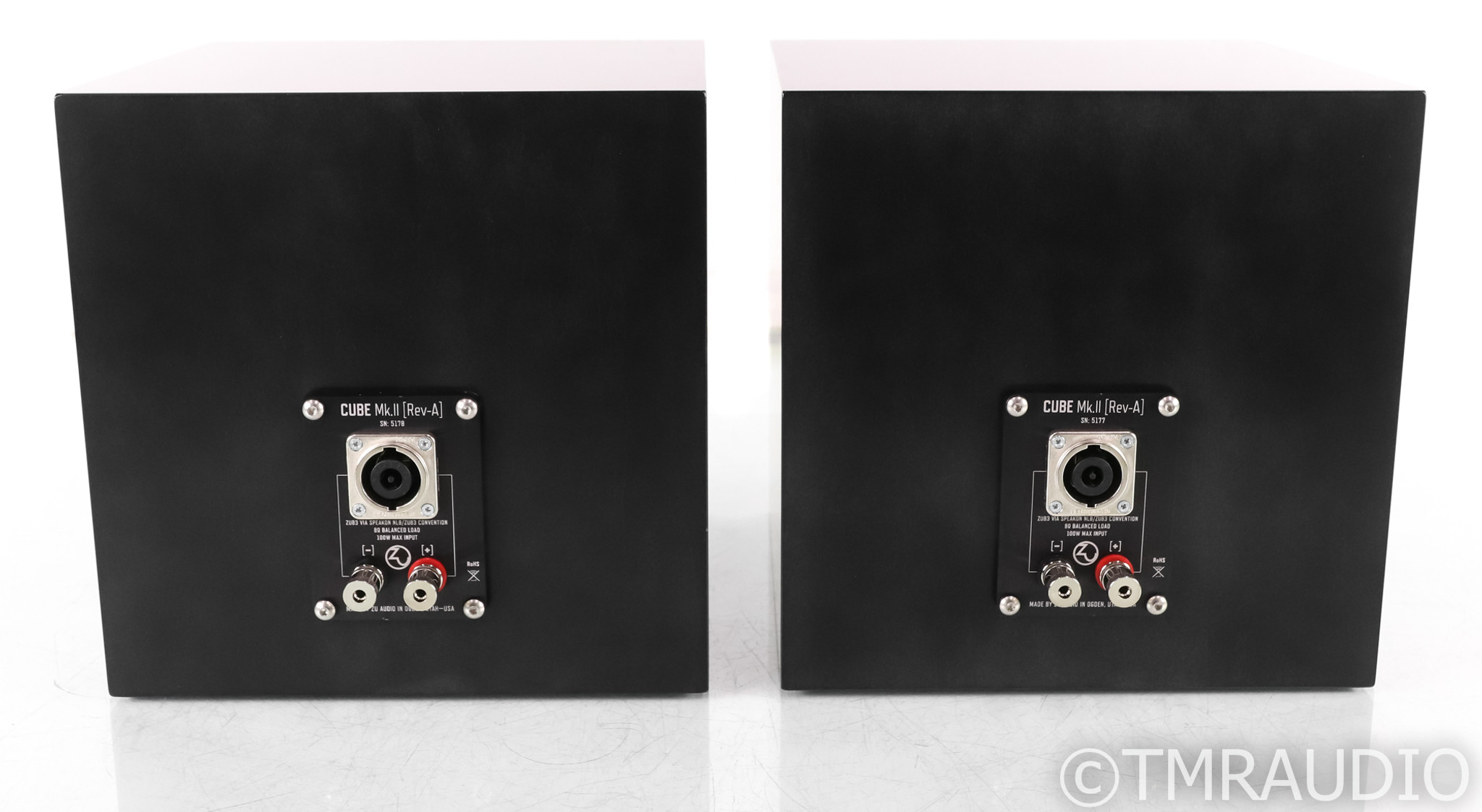Zu Audio Cube Mk. II Rev A Bookshelf Speakers; MK2; Ghost