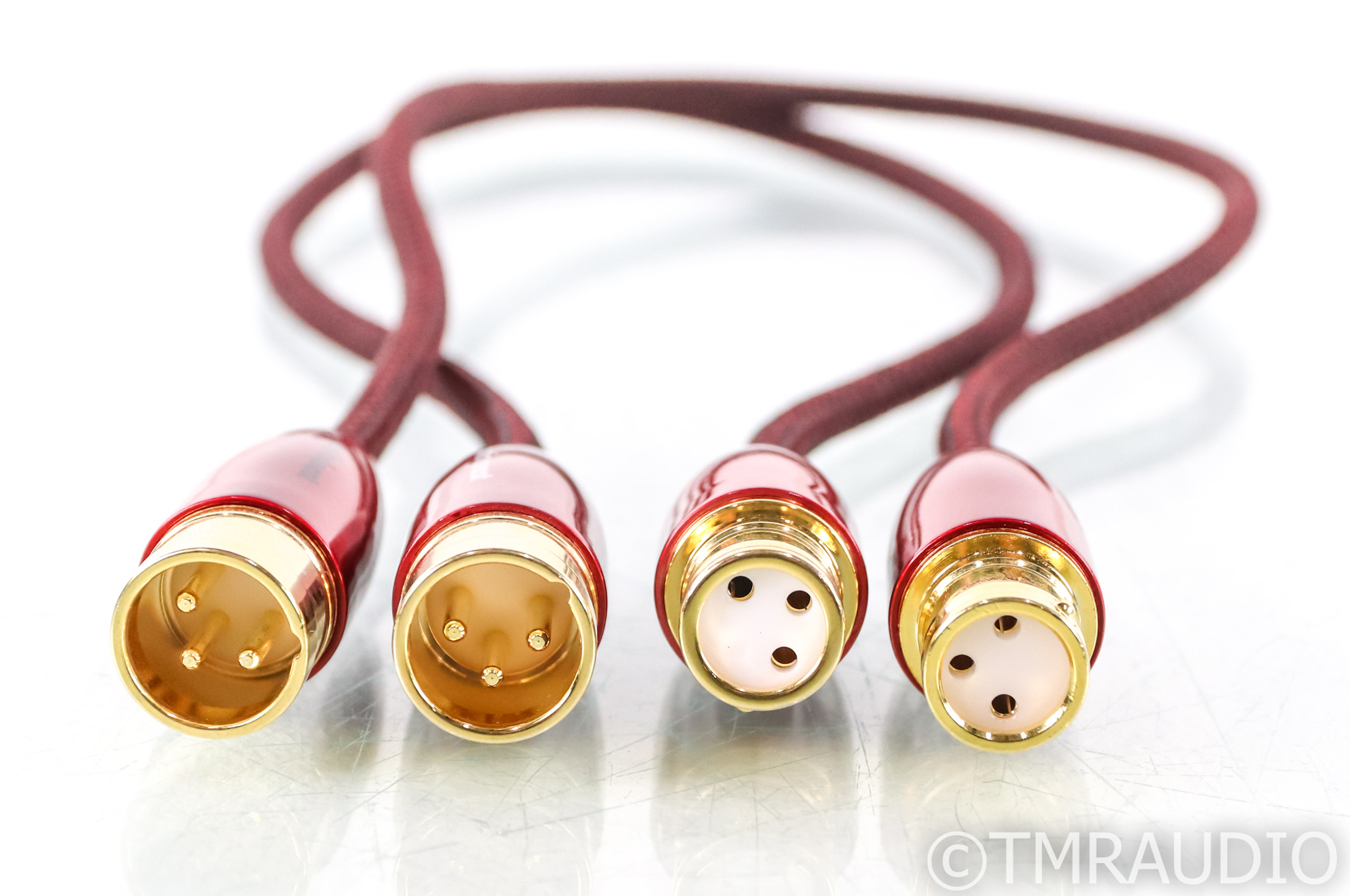 AudioQuest Red River XLR Cables; .5m Pair Balanced Interconnects