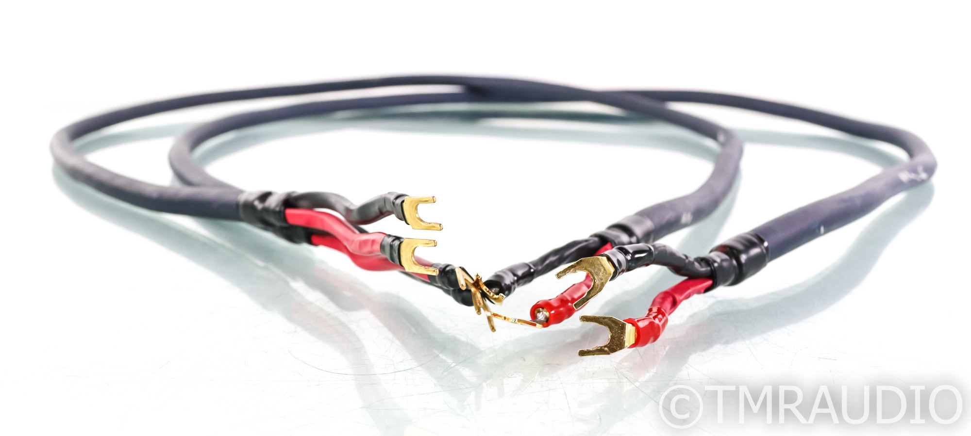 AudioQuest Midnight 2 Hyperlitz Speaker Cables; 6ft Pair; Midnight II