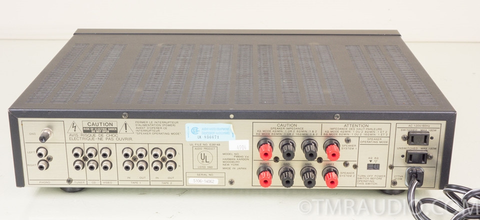 Harman Kardon PM640 Vxi Stereo Integrated Amplifier AS-IS