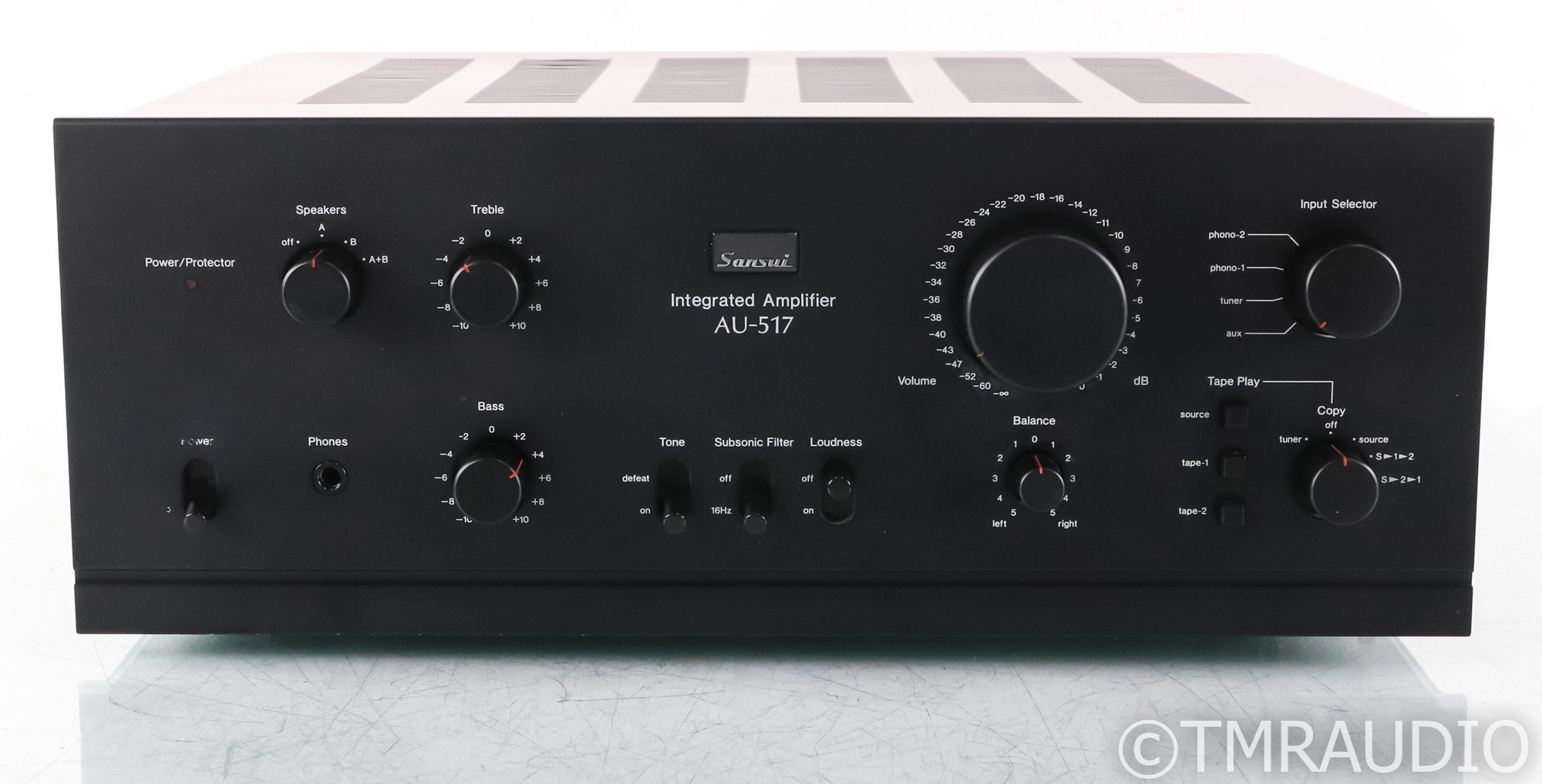 Sansui AU-517 Stereo Integrated Amplifier; AU517; Black; Vintage
