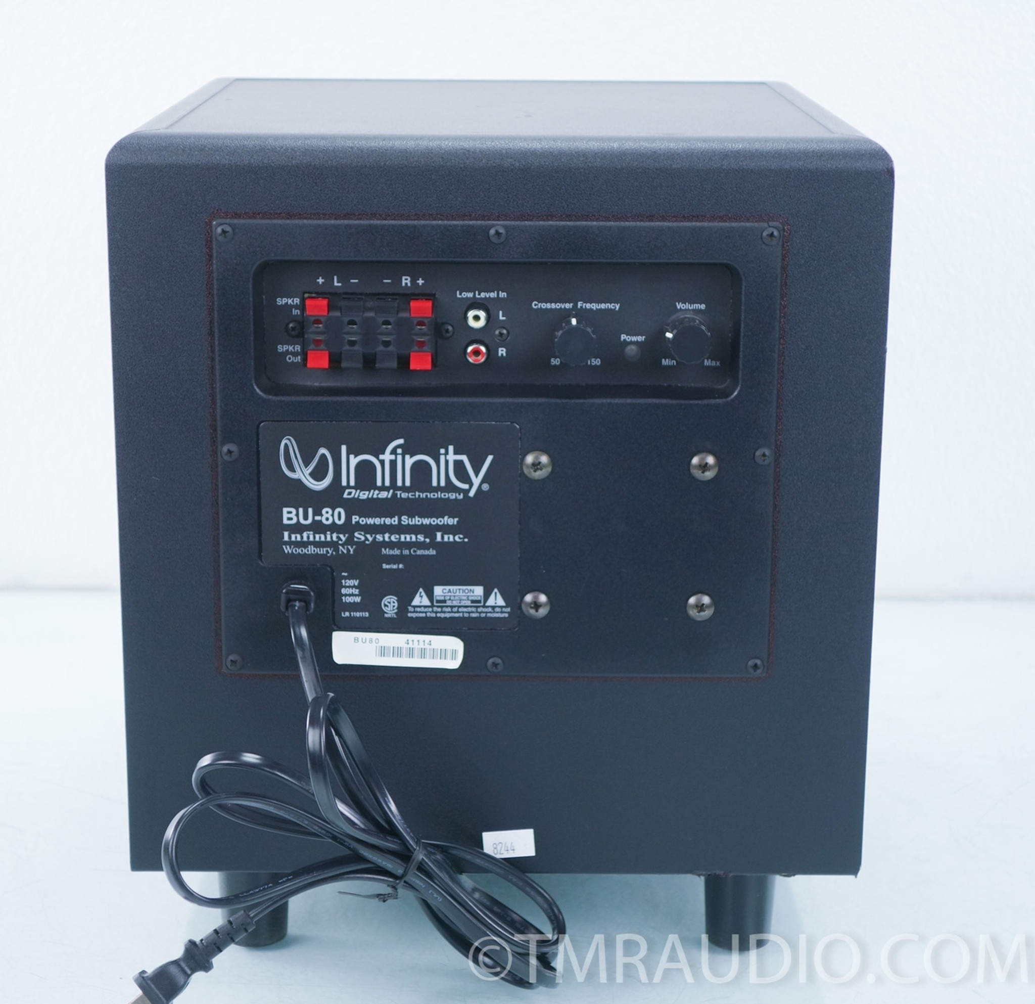 infinity bu 80 subwoofer