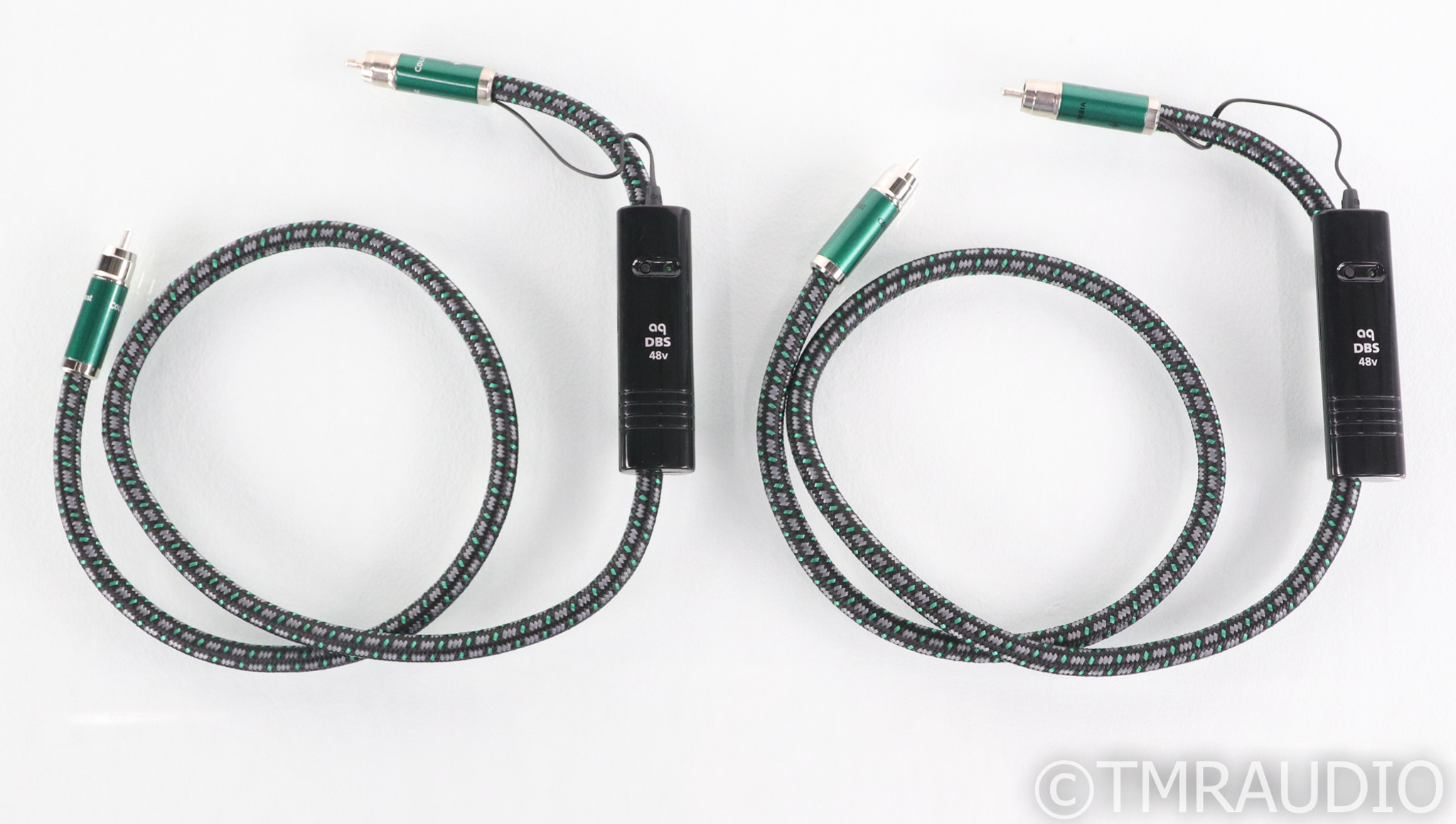 AudioQuest Columbia RCA Cables; 1m Pair Interconnects; 48v DBS