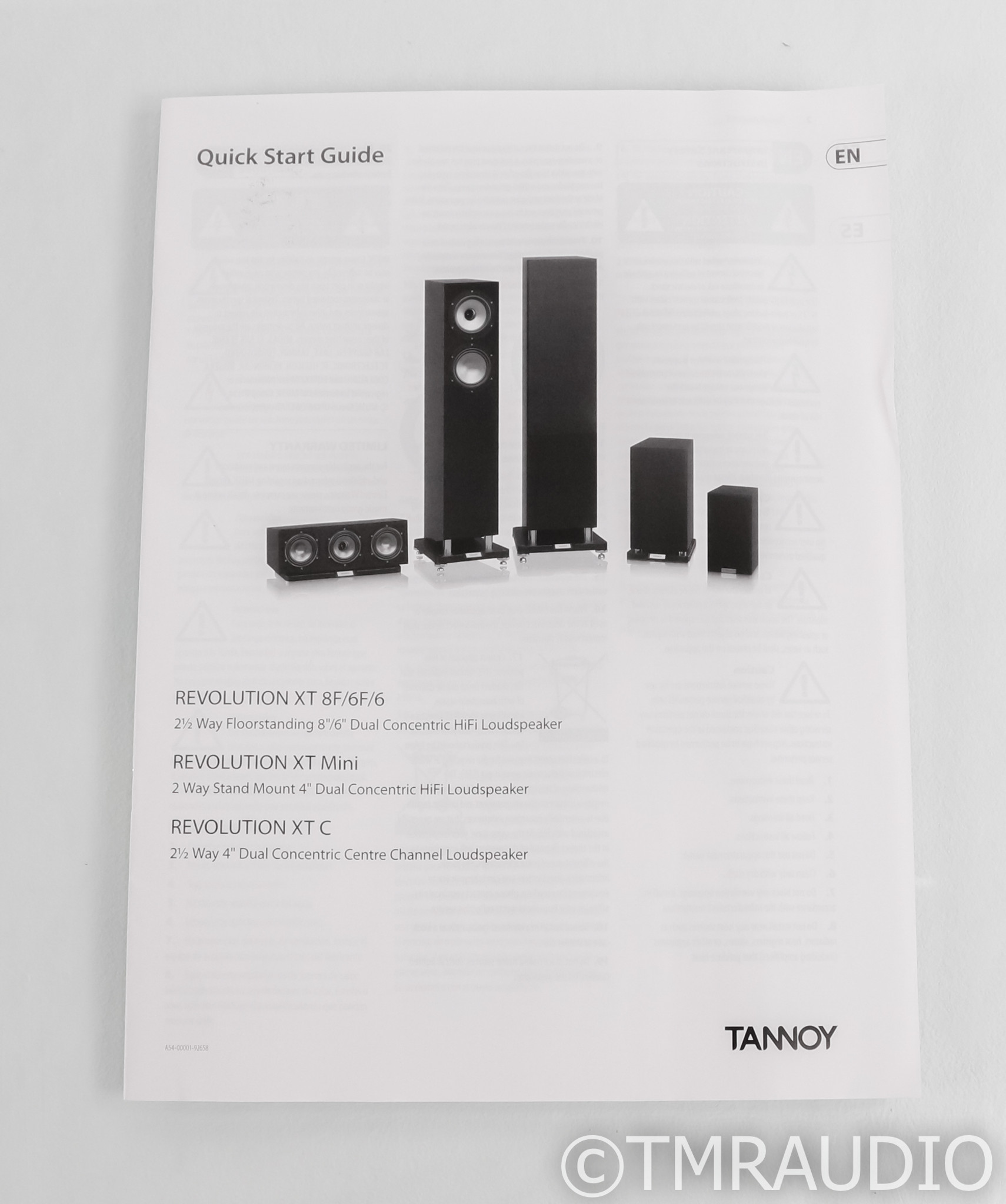 Tannoy Revolution XT Mini Bookshelf Speakers; Gloss Black Pair