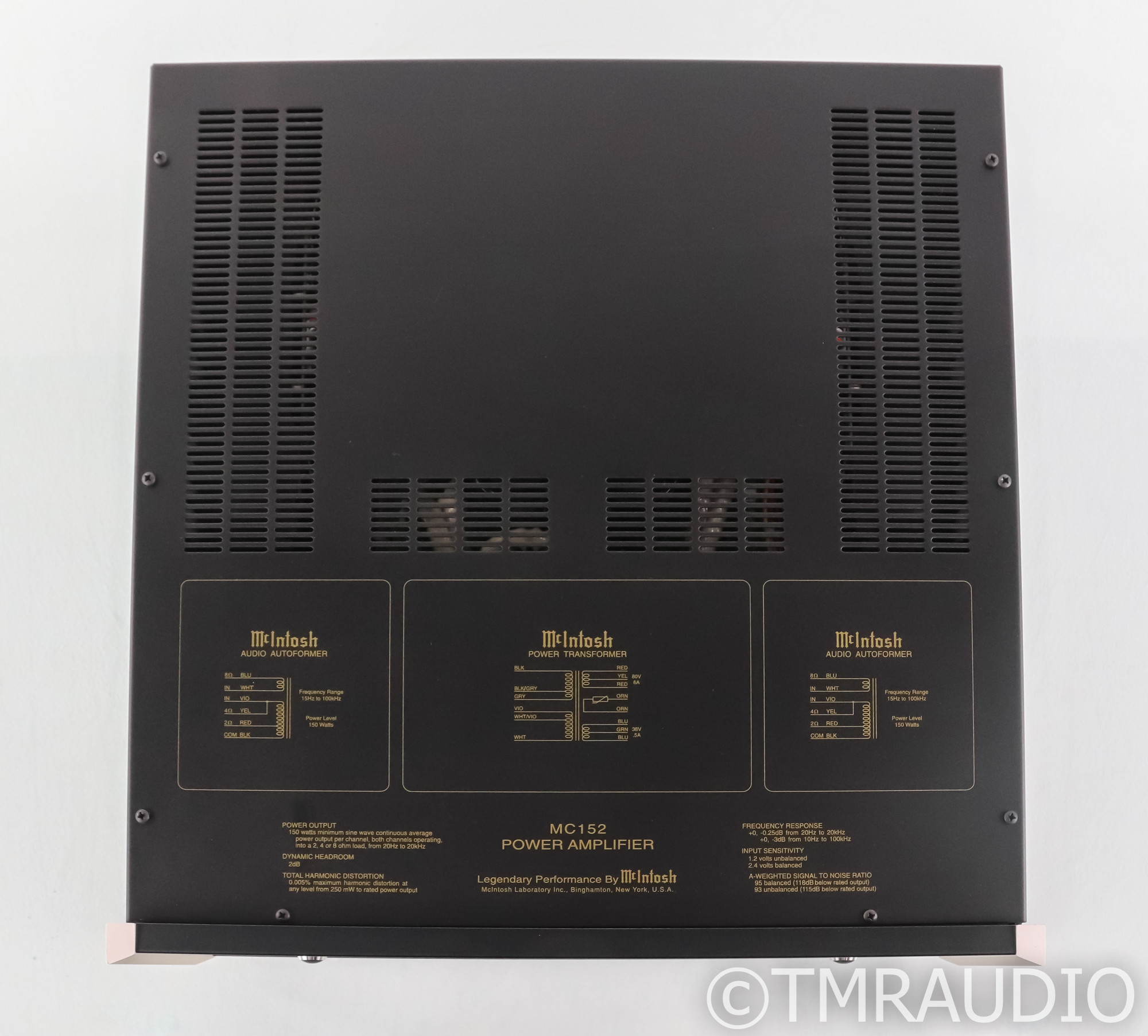 McIntosh MC152 Stereo Power Amplifier; MC152 (SOLD16) The Music Room