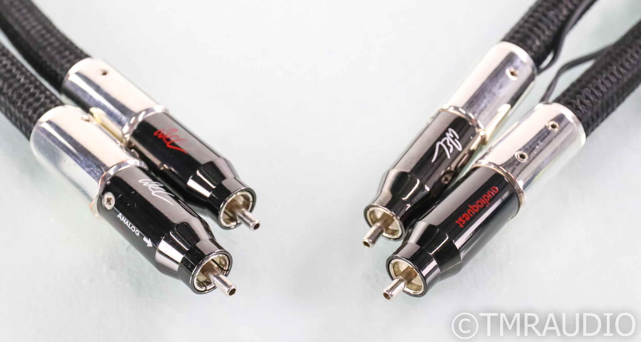 AudioQuest WEL Signature RCA Cables; 1m Pair Interconnects; 72v DBS