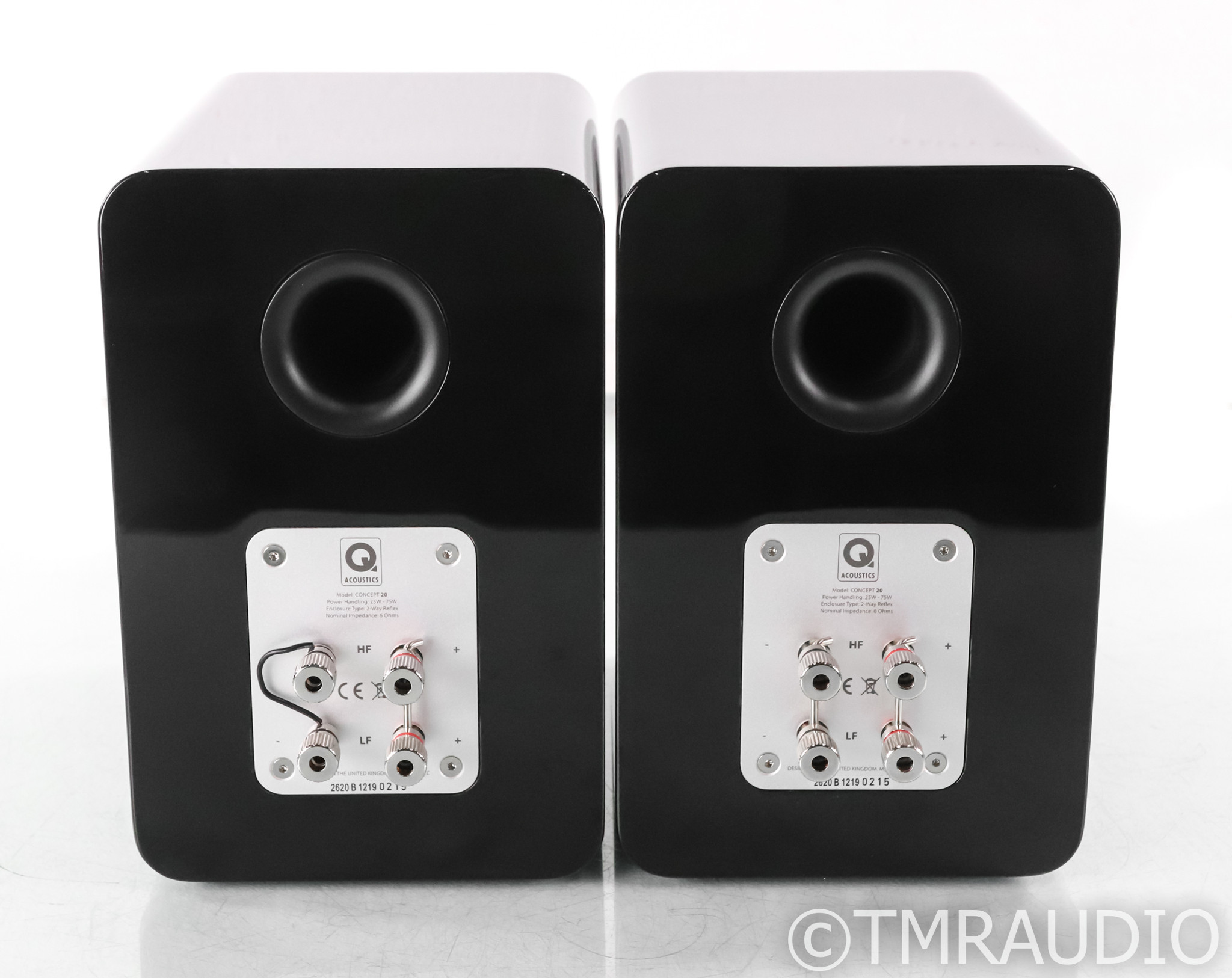 Q Acoustics Concept 20 Bookshelf Speakers; Gloss Black Pair - The