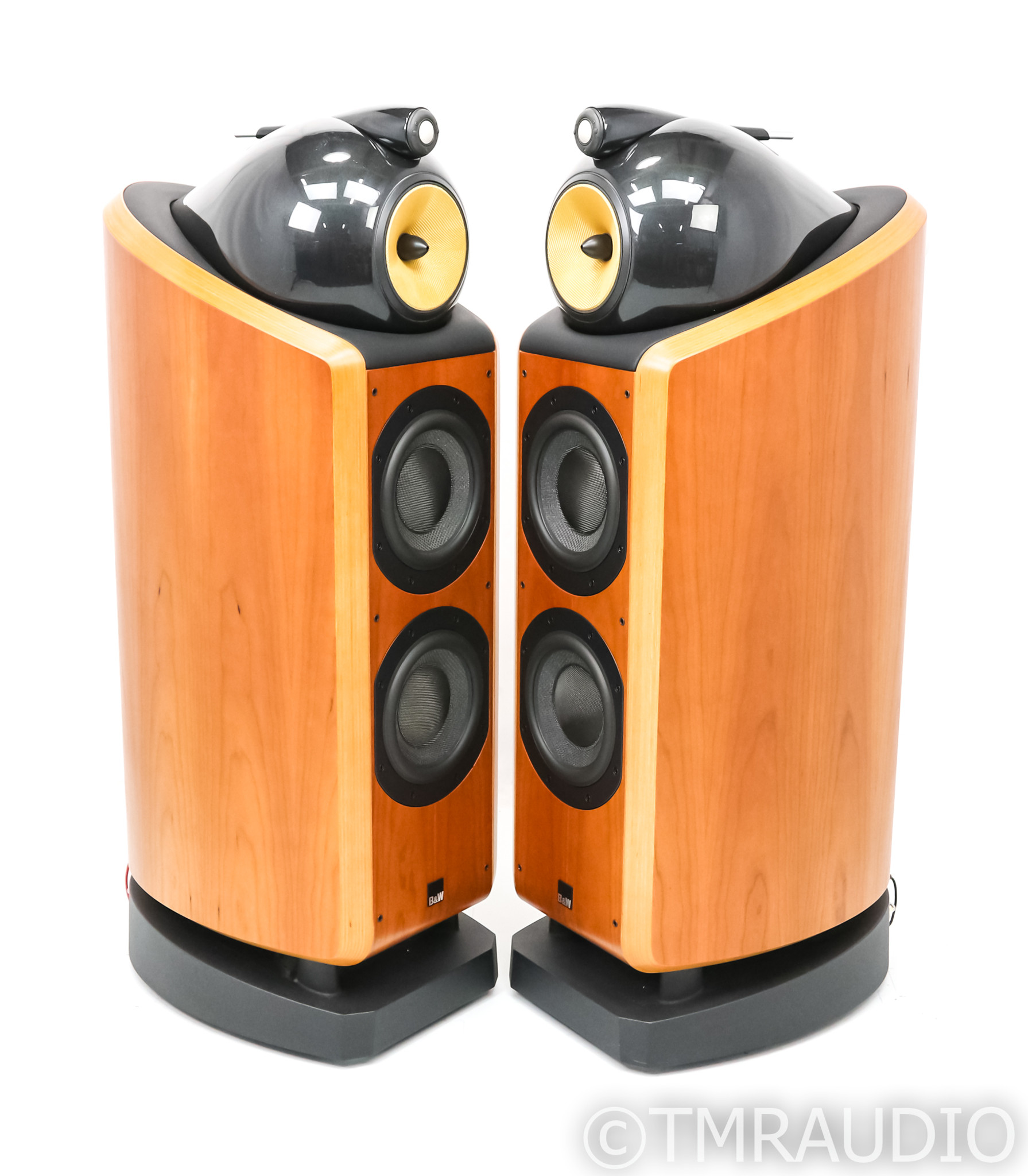 B&W 802D Floorstanding Speakers; 802-D; Cherry Wood Pair; Diamond