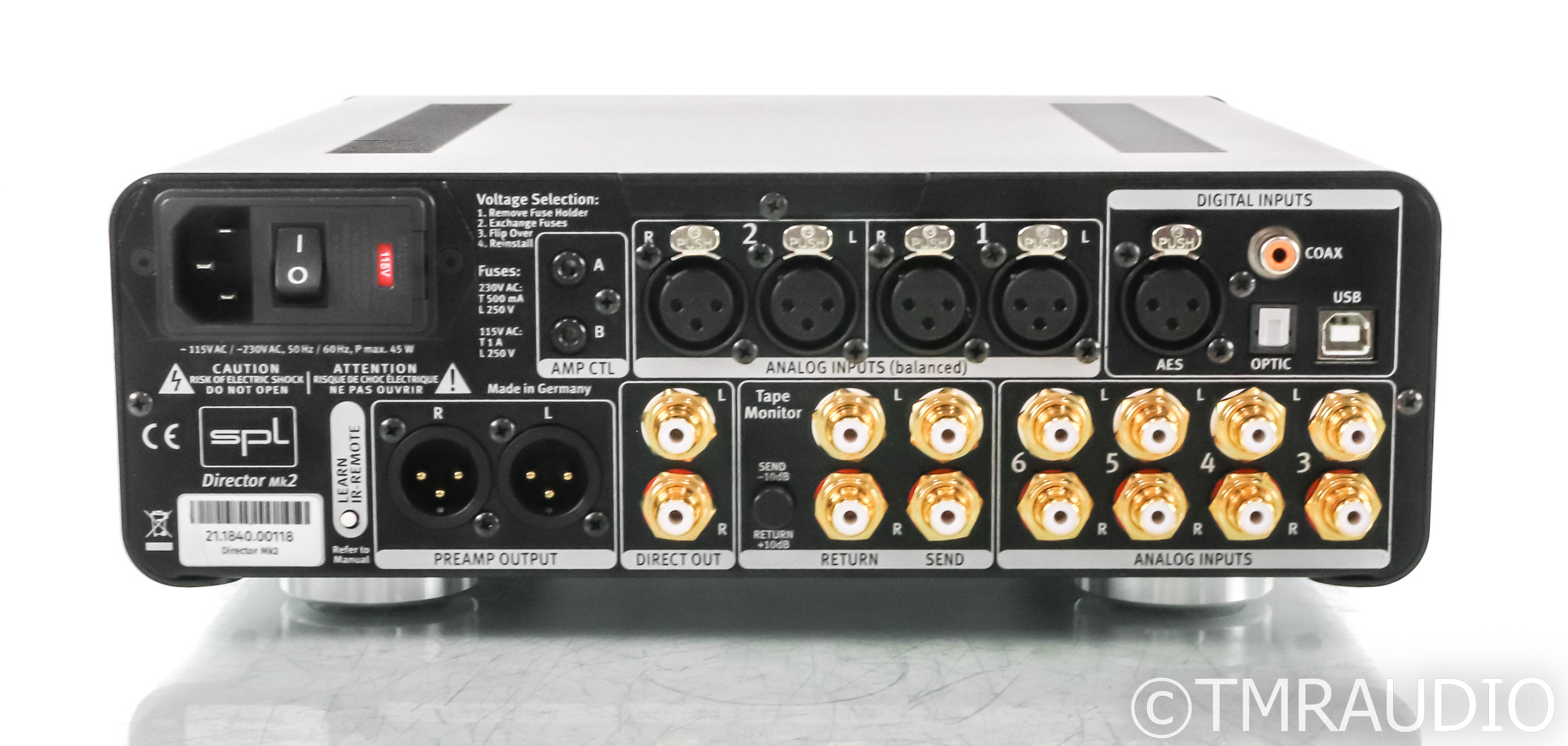 SPL Director Mk2 Stereo Preamplifier / DAC; Black (Open Box) The