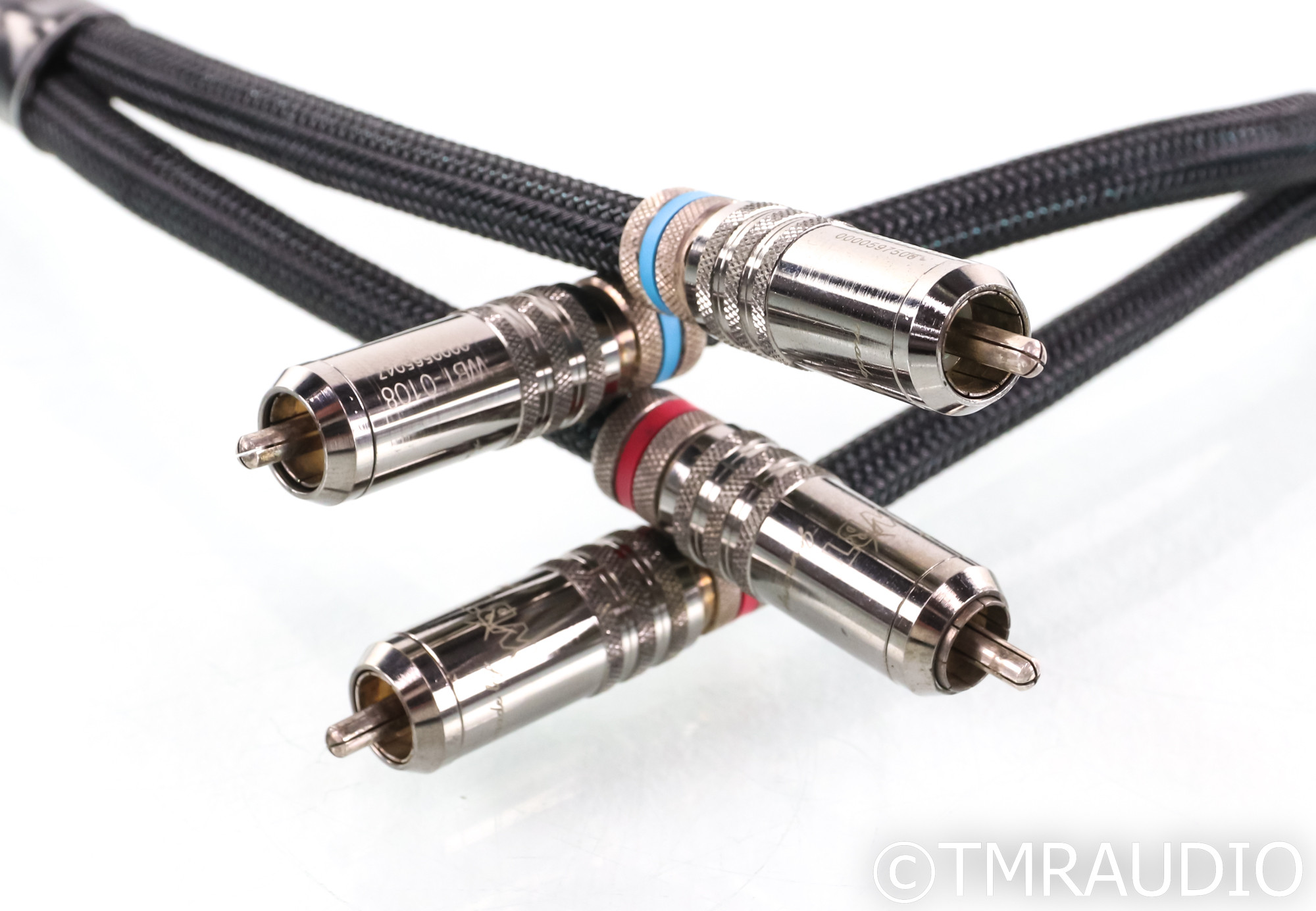 Silver Audio Silver Breeze RCA Phono Cable; 1m Tonearm