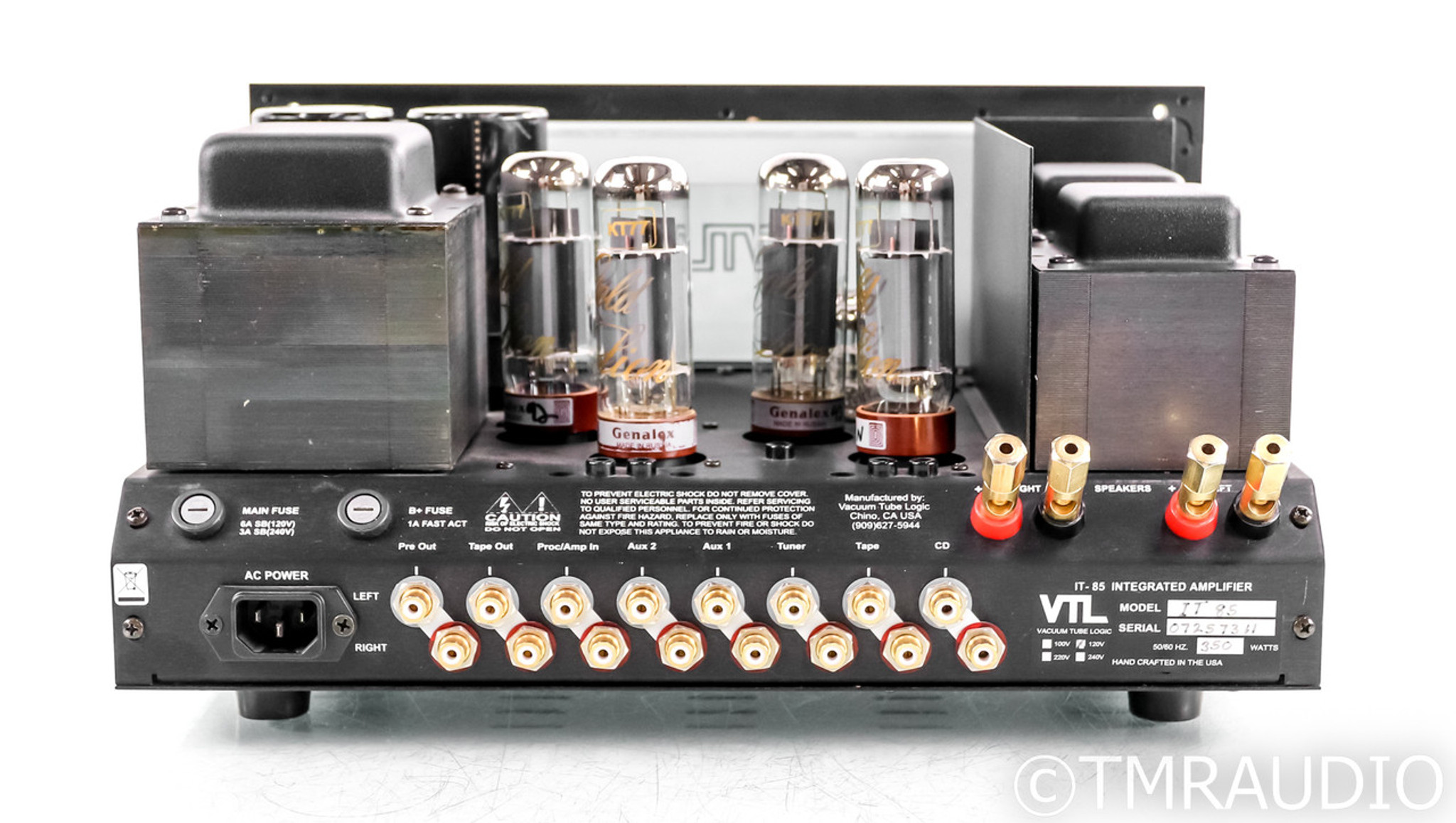 VTL IT85 Stereo Integrated Tube Amplifier; IT85 The Music Room