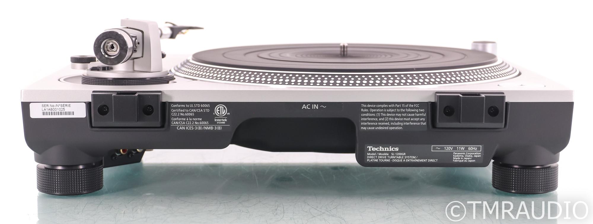 Technics SL-1200GR Direct Drive Turntable; Silver (No Cartridge  