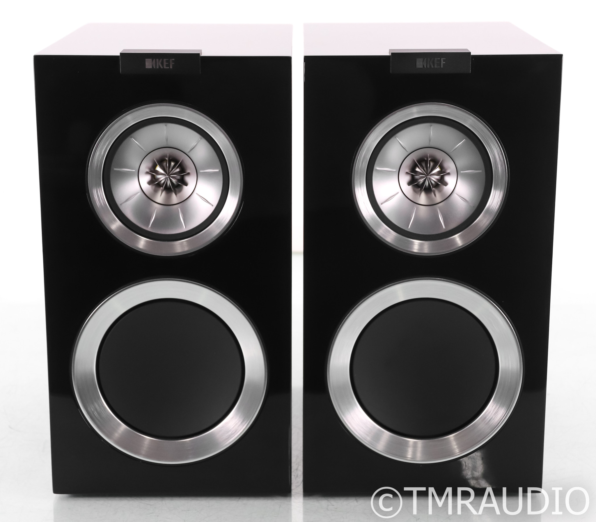 KEF R300 Bookshelf Speakers; Reference 300; Black Pair - The