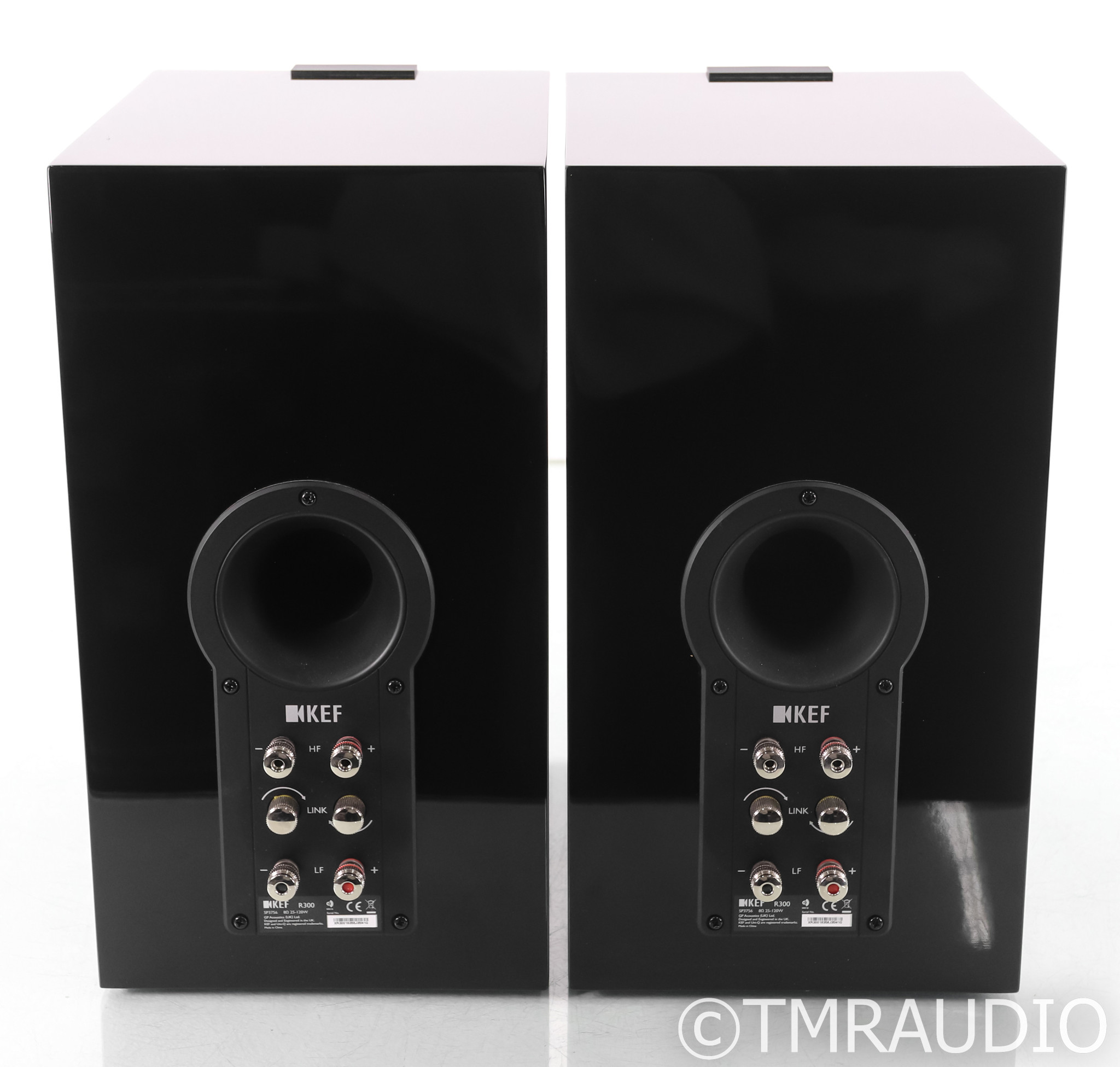 KEF R300 Bookshelf Speakers; Reference 300; Black Pair - The