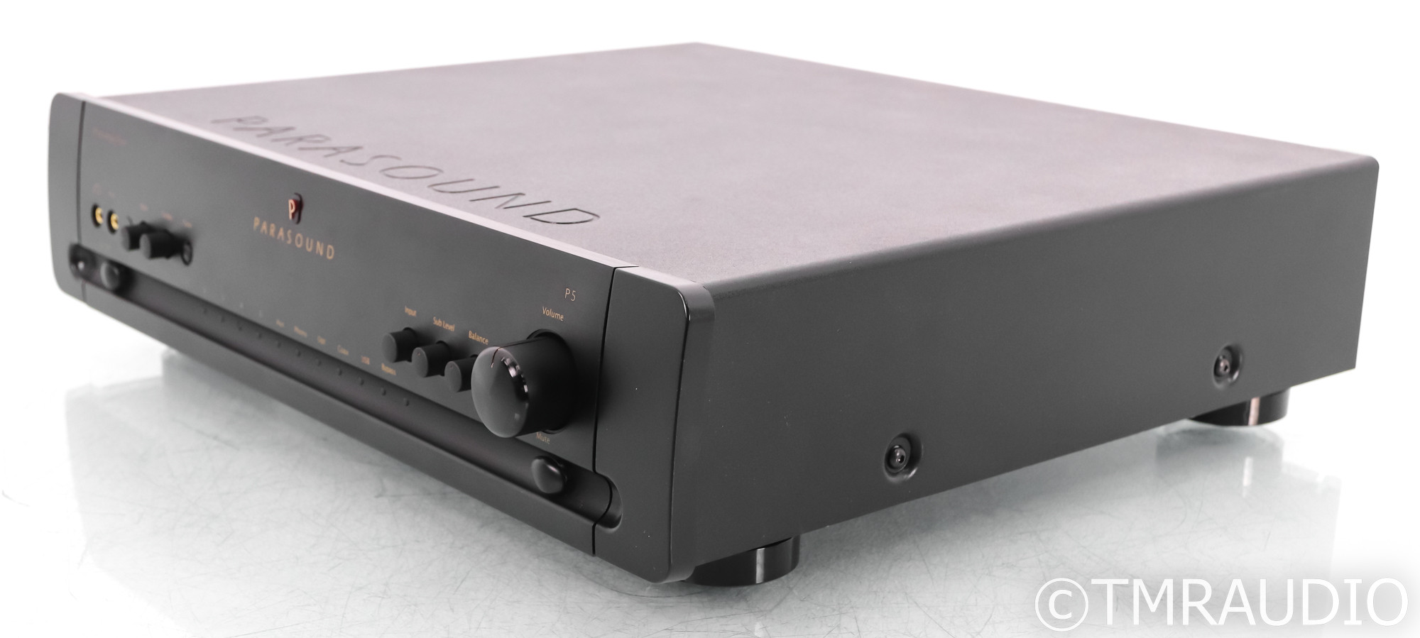 Parasound Halo P5 Stereo Preamplifier; MM / MC Phono; Remote; Black