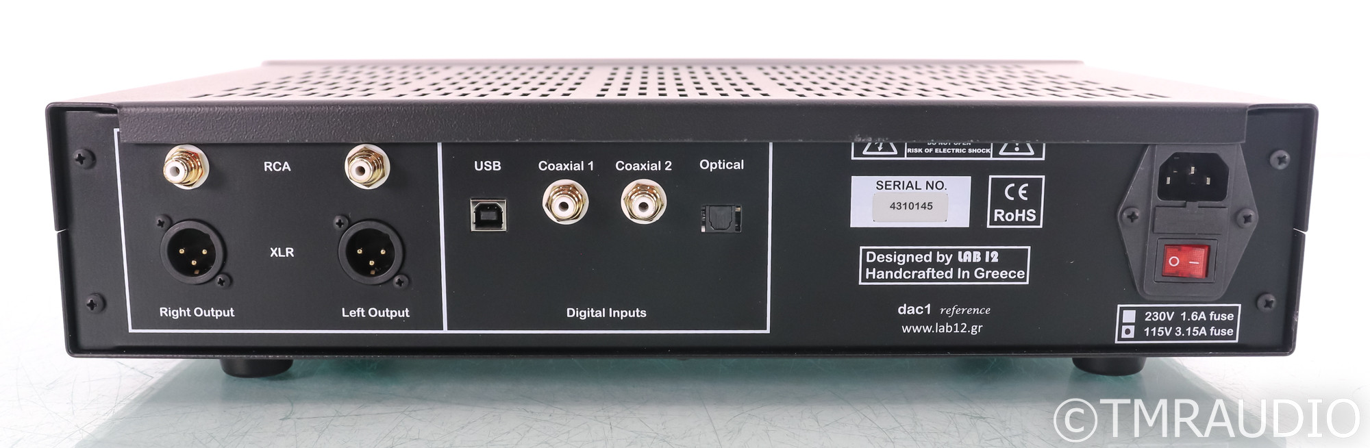 Lab12 dac1 reference Tube Hybrid DAC; D/A Converter; Silver The Music
