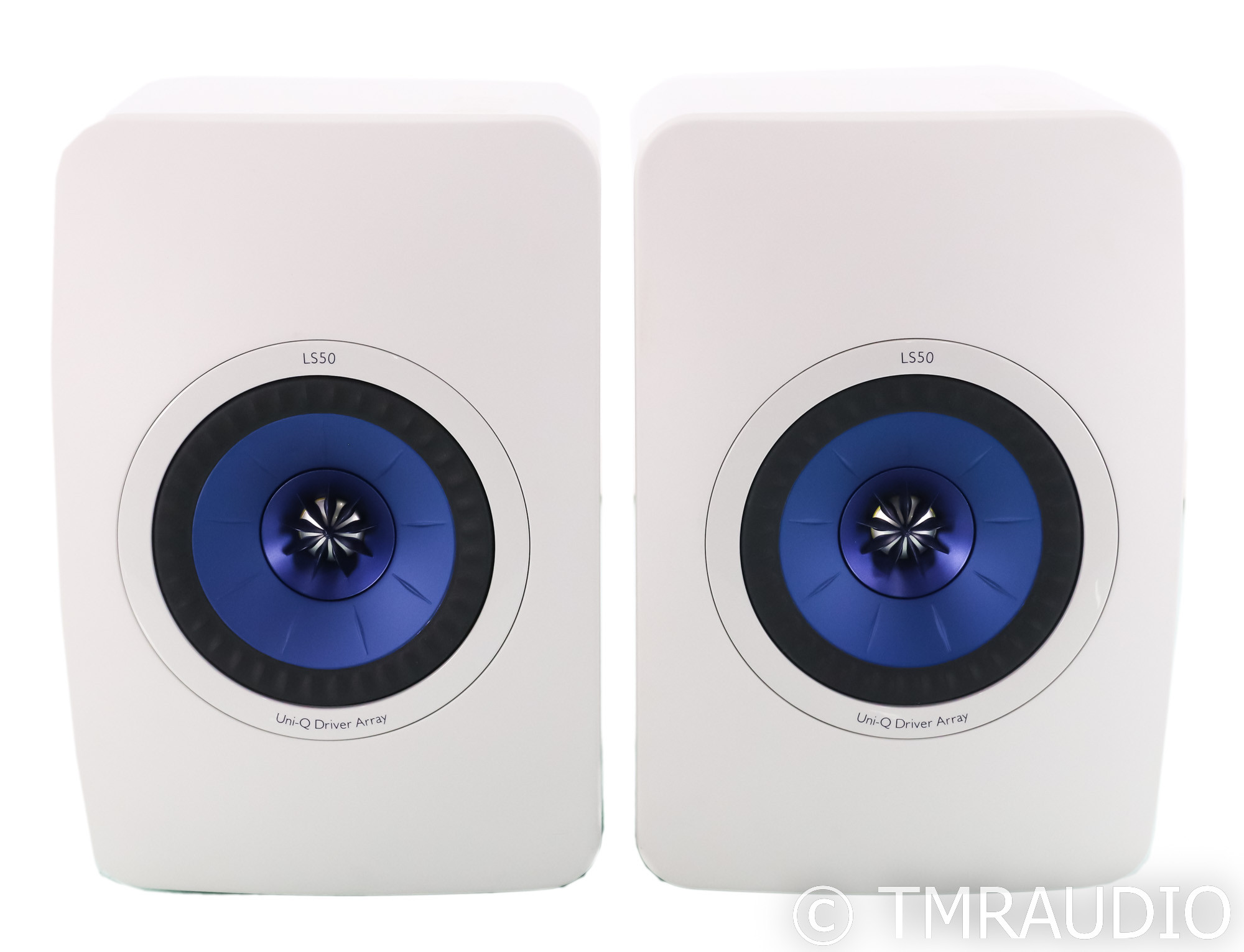 KEF LS50 Bookshelf Speakers; White Pair; LS-50 The Music Room