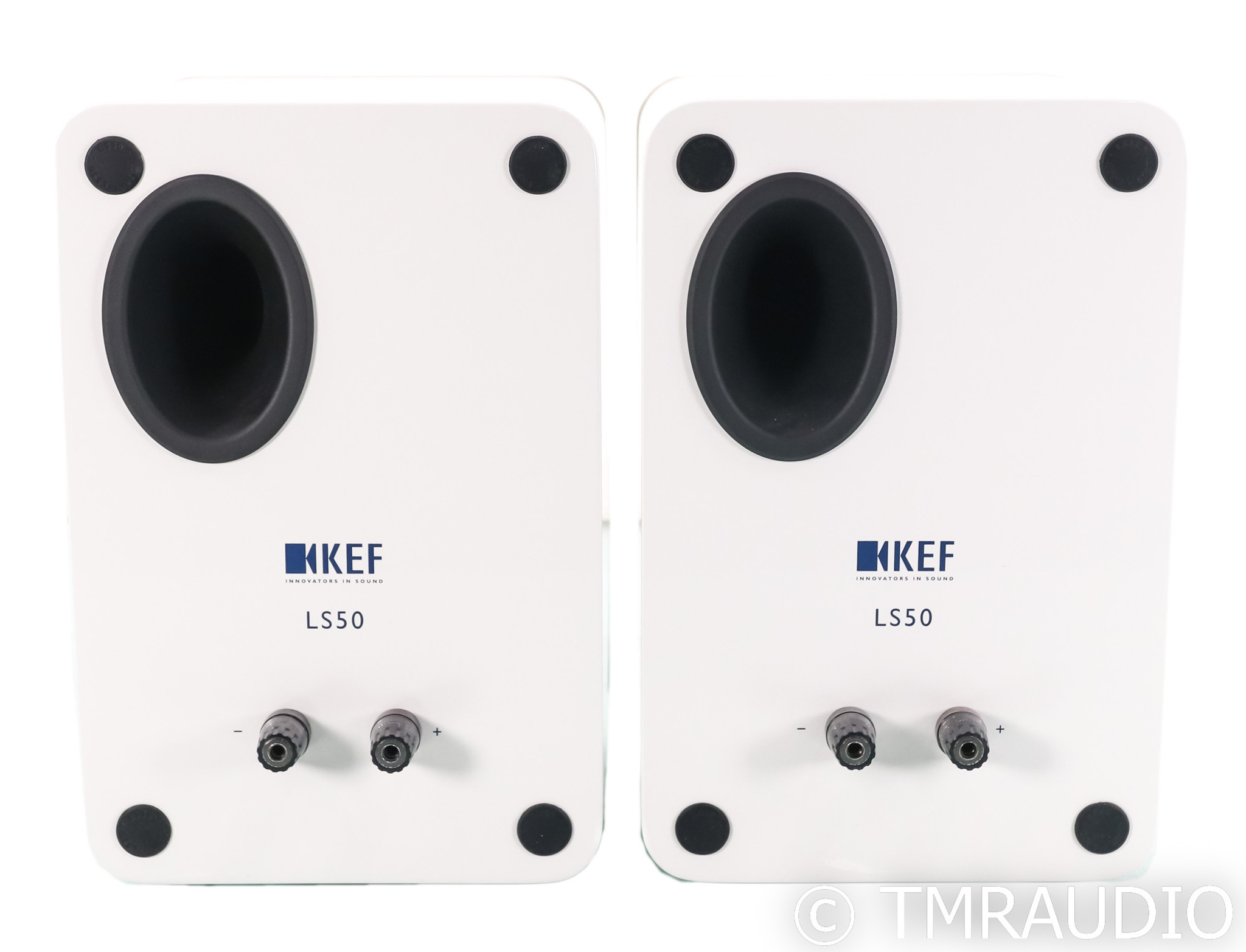 KEF LS50 Bookshelf Speakers; White Pair; LS-50 - The Music Room
