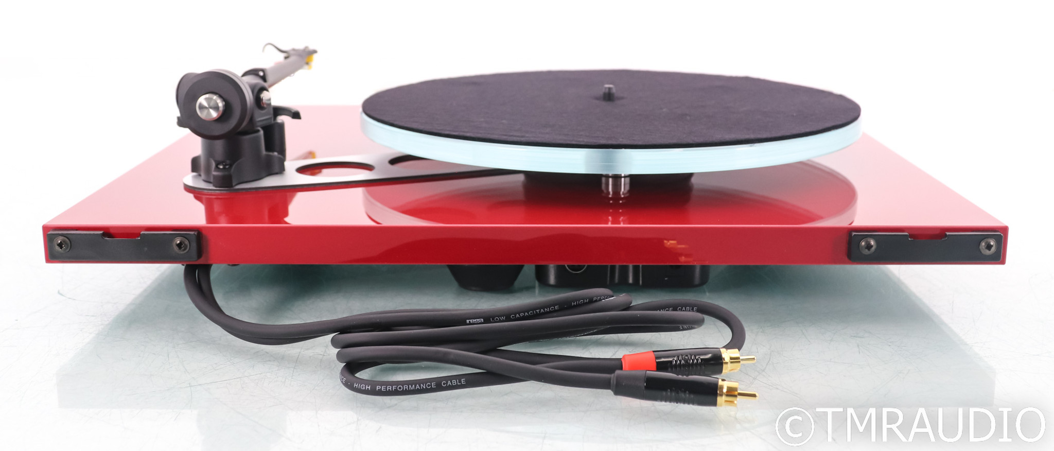 Rega Planar 3 Belt Drive Turntable; P3; Exact 2 Cart; Red (Open Box)