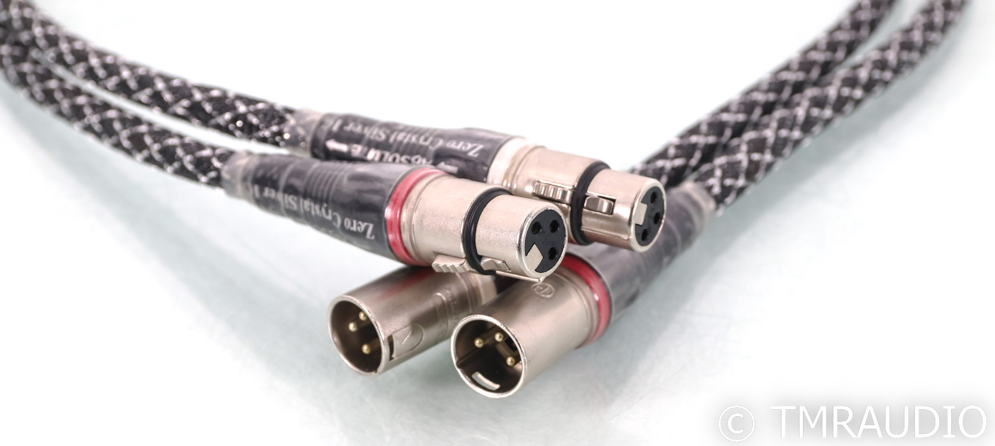 Acoustic Zen Absolute Zero Crystal Silver XLR Cables; 1m Pair