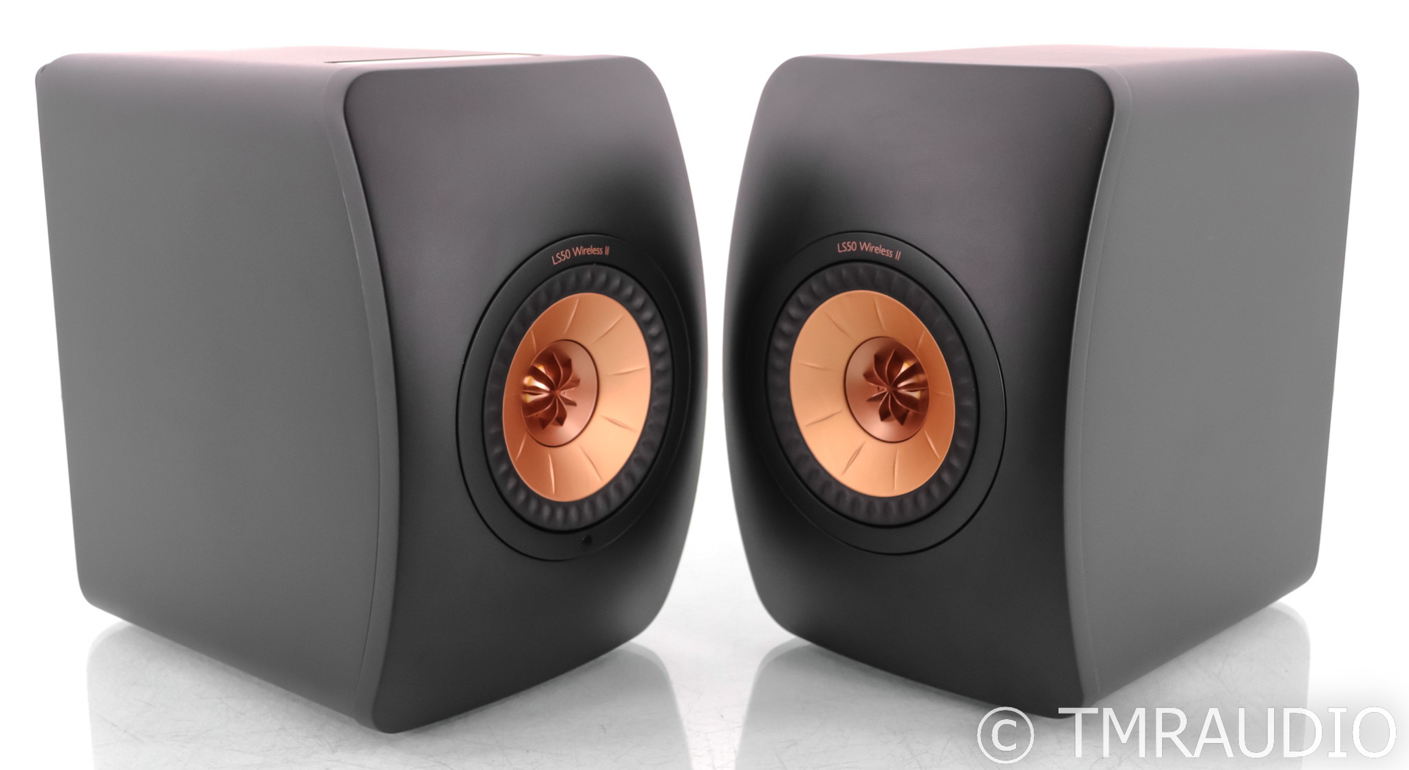 KEF LS50 Wireless II Wireless Bookshelf Speakers; Black Pair; LS-50