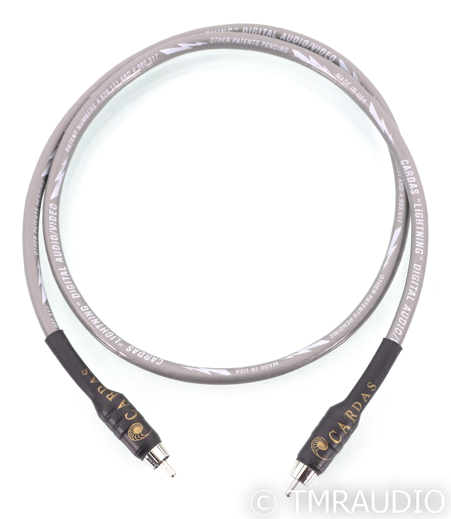 Cardas Lightning RCA Digital Coaxial Cable; Single 1m Interconnect