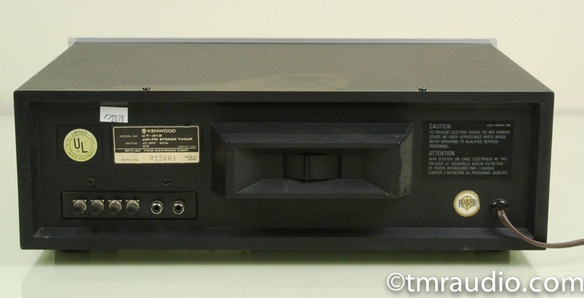 Kenwood KT-313 Vintage Analog AM / FM Tuner - The Music Room