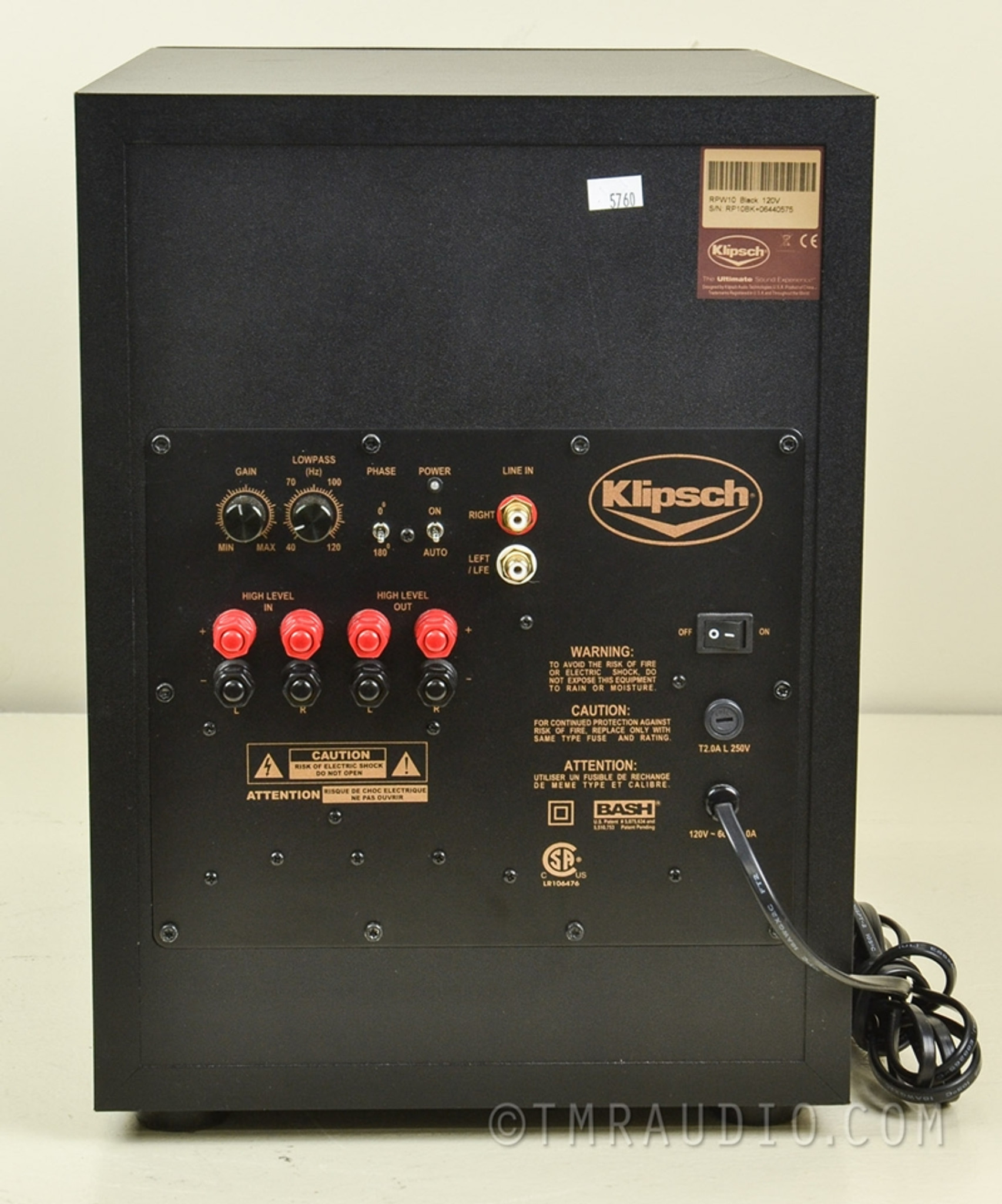 rpw 10 klipsch