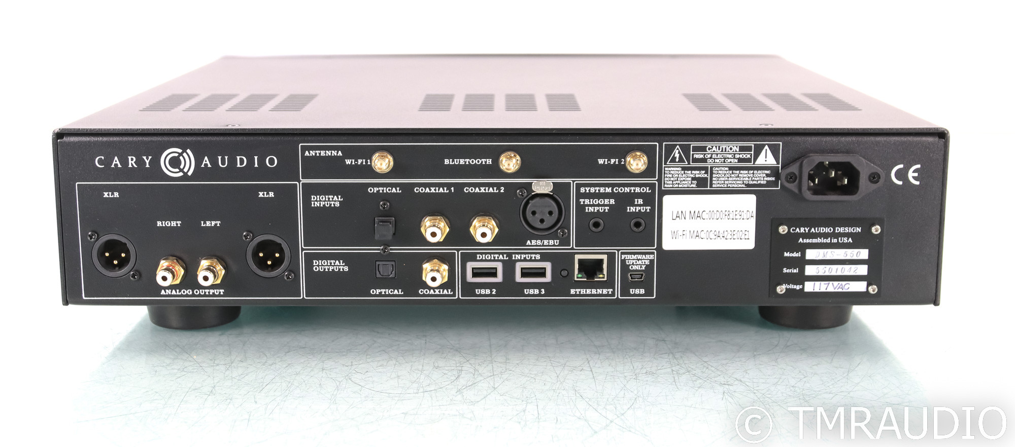 Cary Audio DMS550 Wireless Network Streamer / DAC; DMS550; Roon Ready