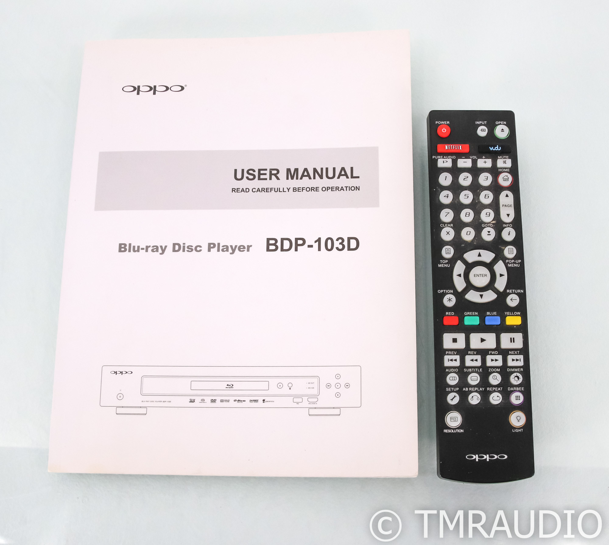 Oppo BDP103D Universal BluRay Player; BDP103D; Remote The Music Room