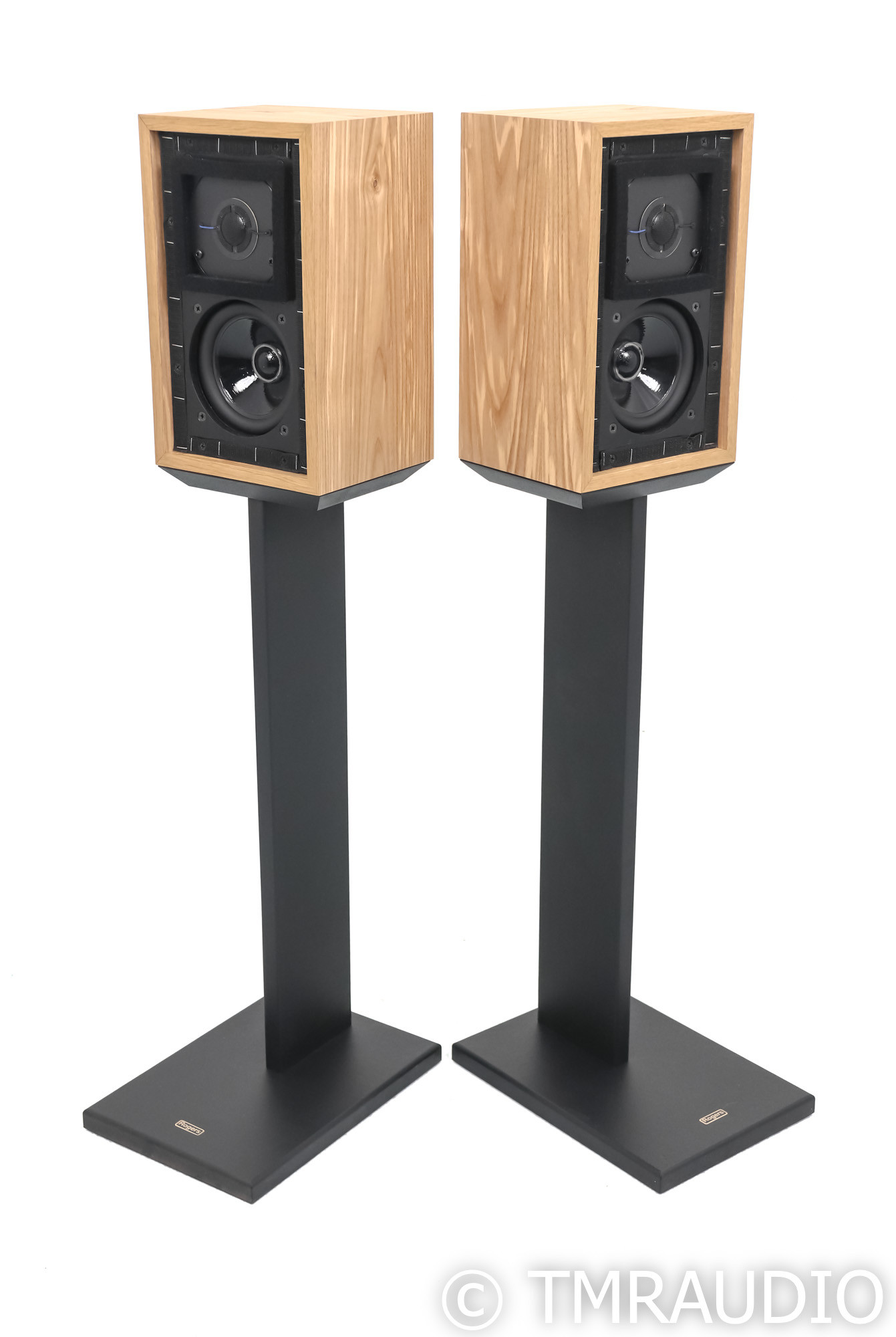 Rogers LS3/5A Bookshelf Speakers; Olive Pair w/ Stands - The Music Room