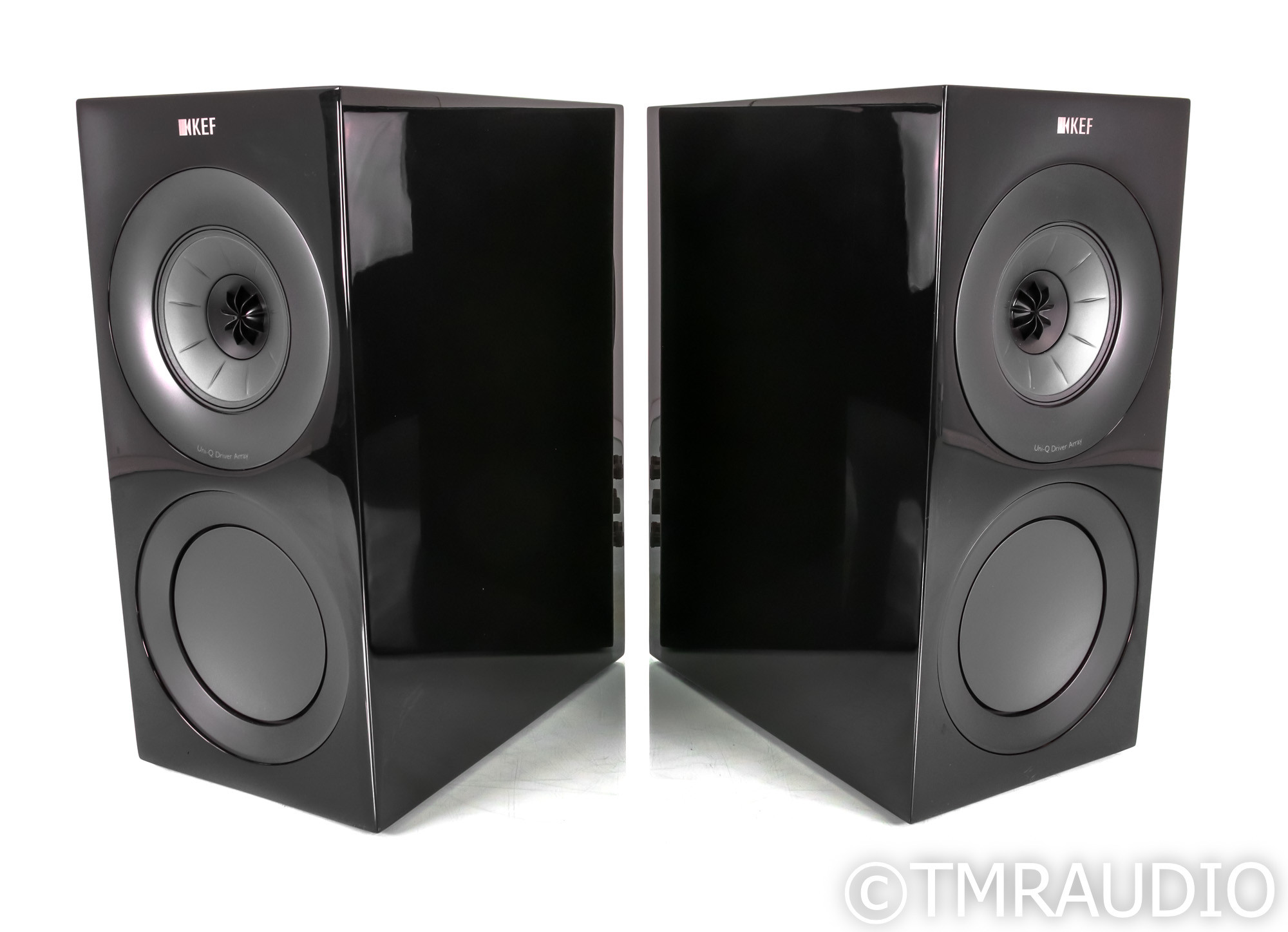 KEF R3 Bookshelf Speakers Black Pair (SOLD) The Music Room