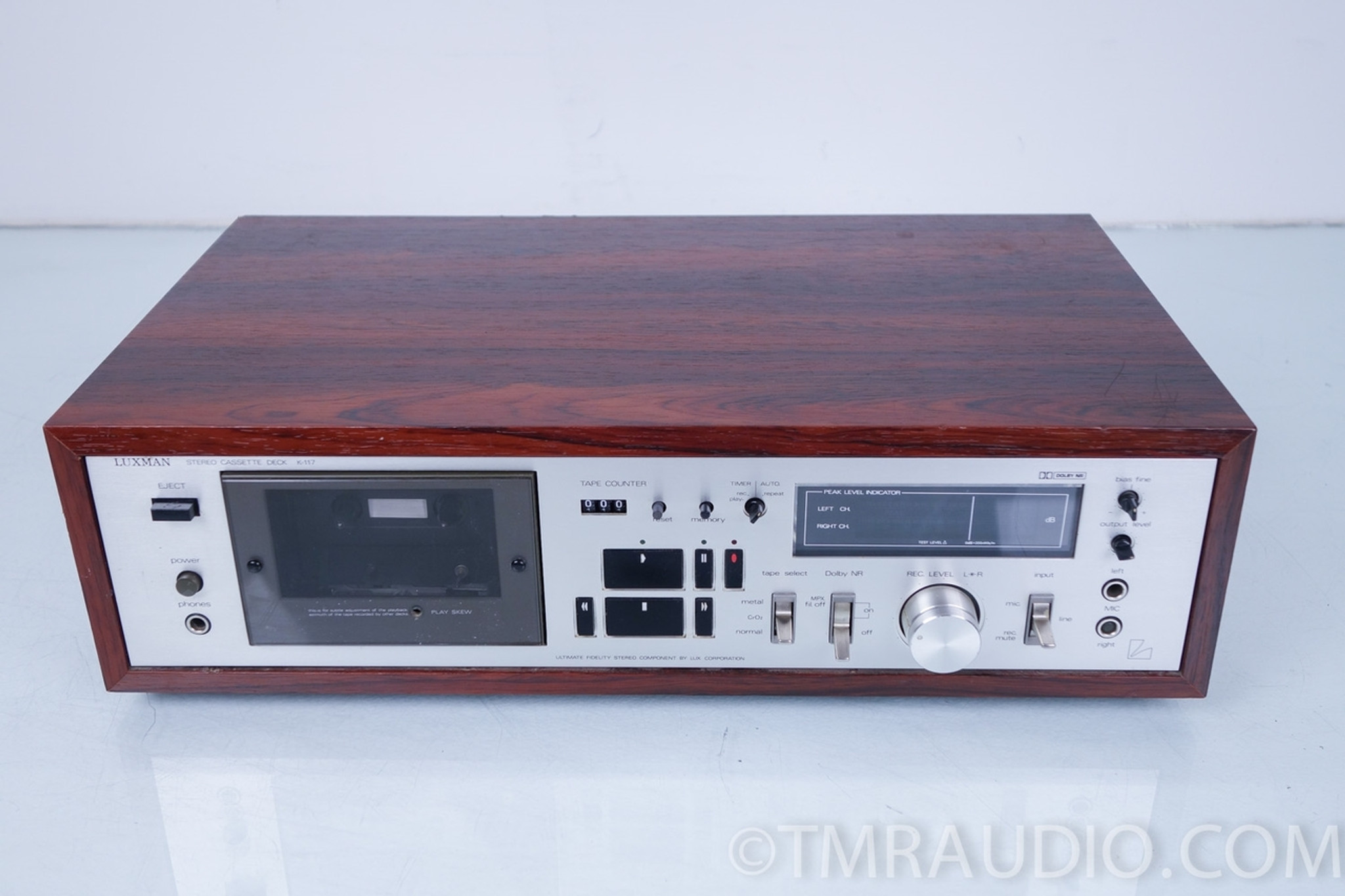 Luxman K-117 Stereo Cassette Deck / Tape Recorder - The