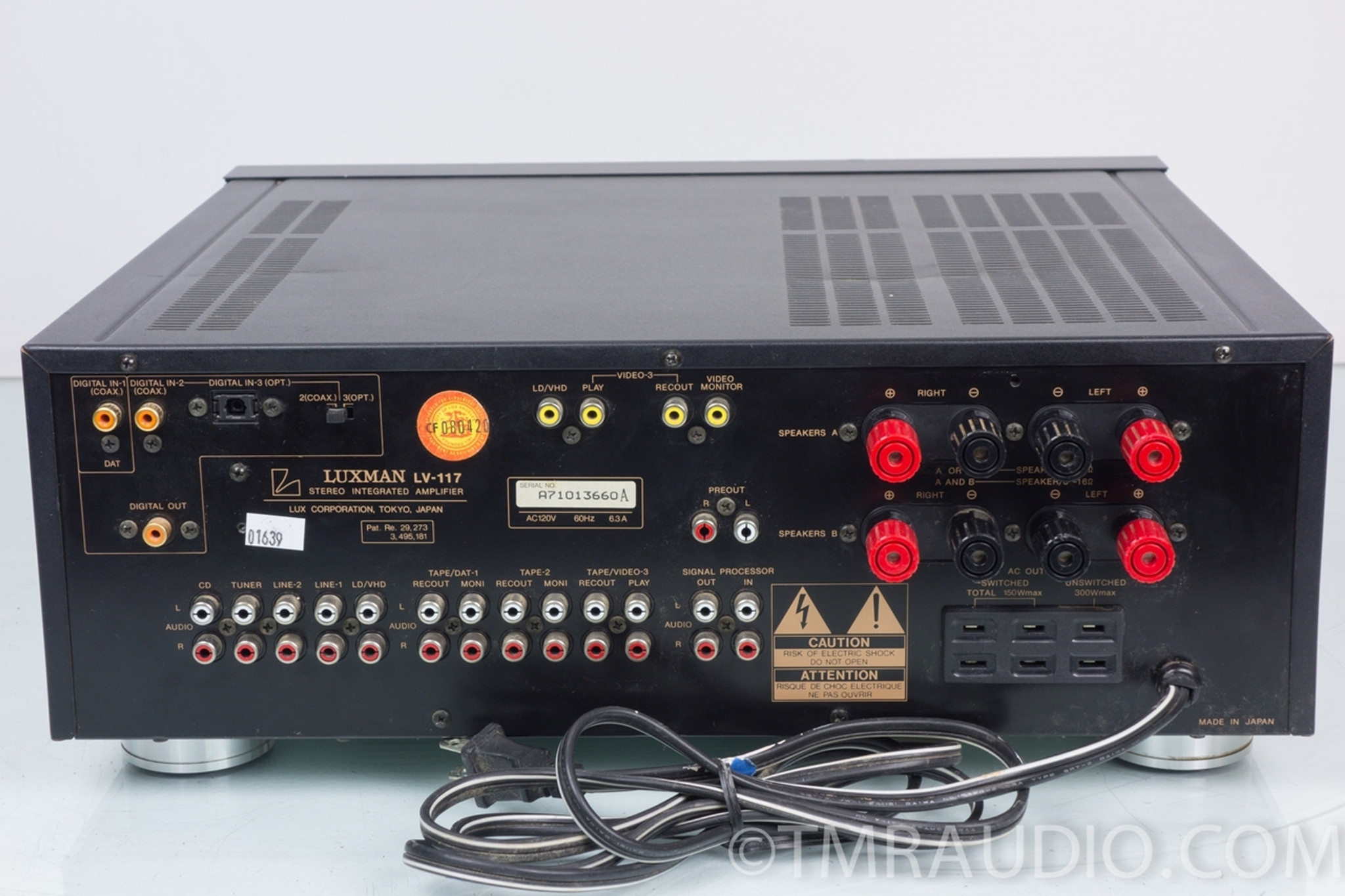 Luxman LV-117 Integrated Digital Stereo Power Amplifier; 110 w / ch