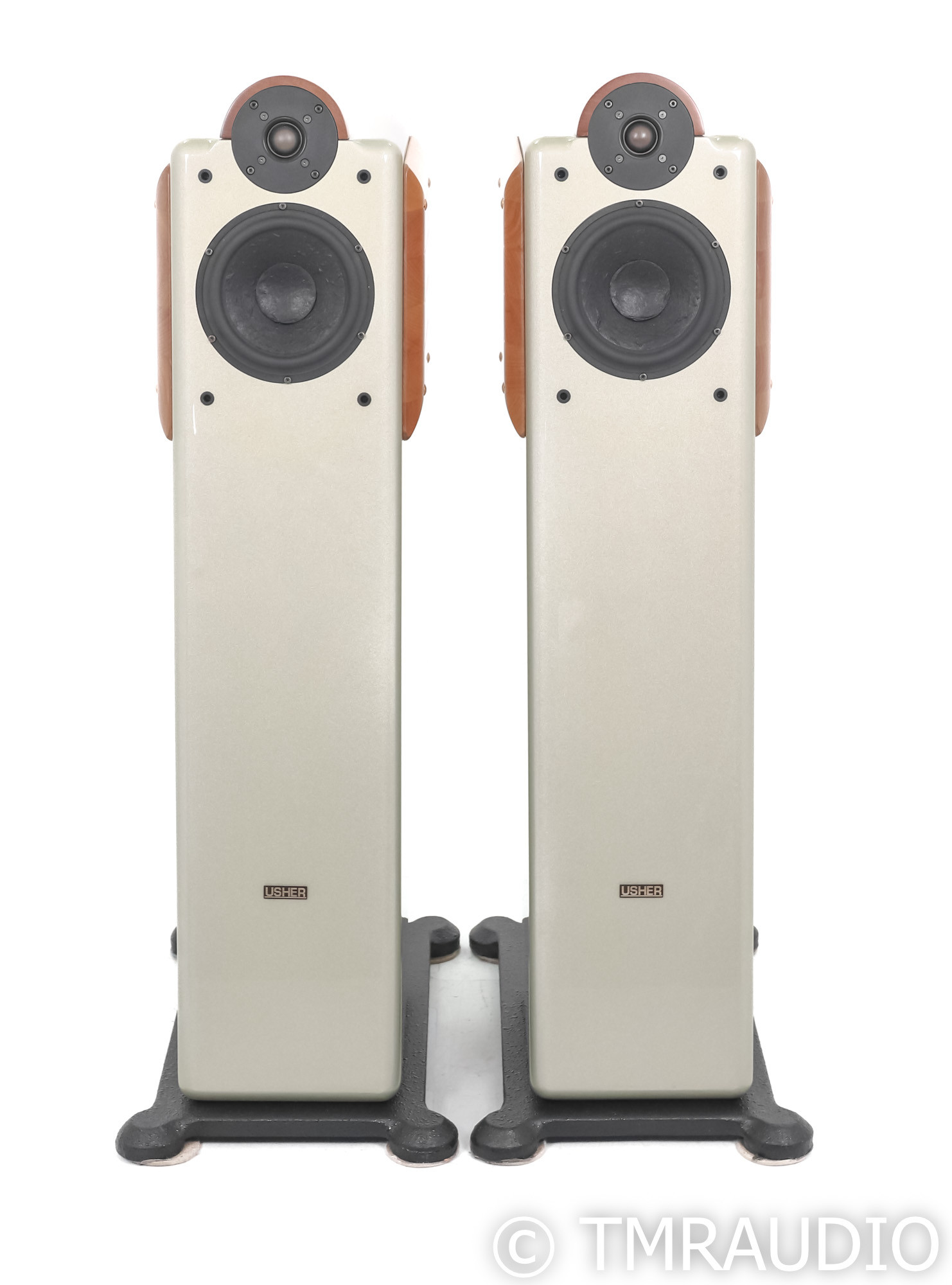 Usher Audio Compass CP6311 Floorstanding Speakers; Piano Silver