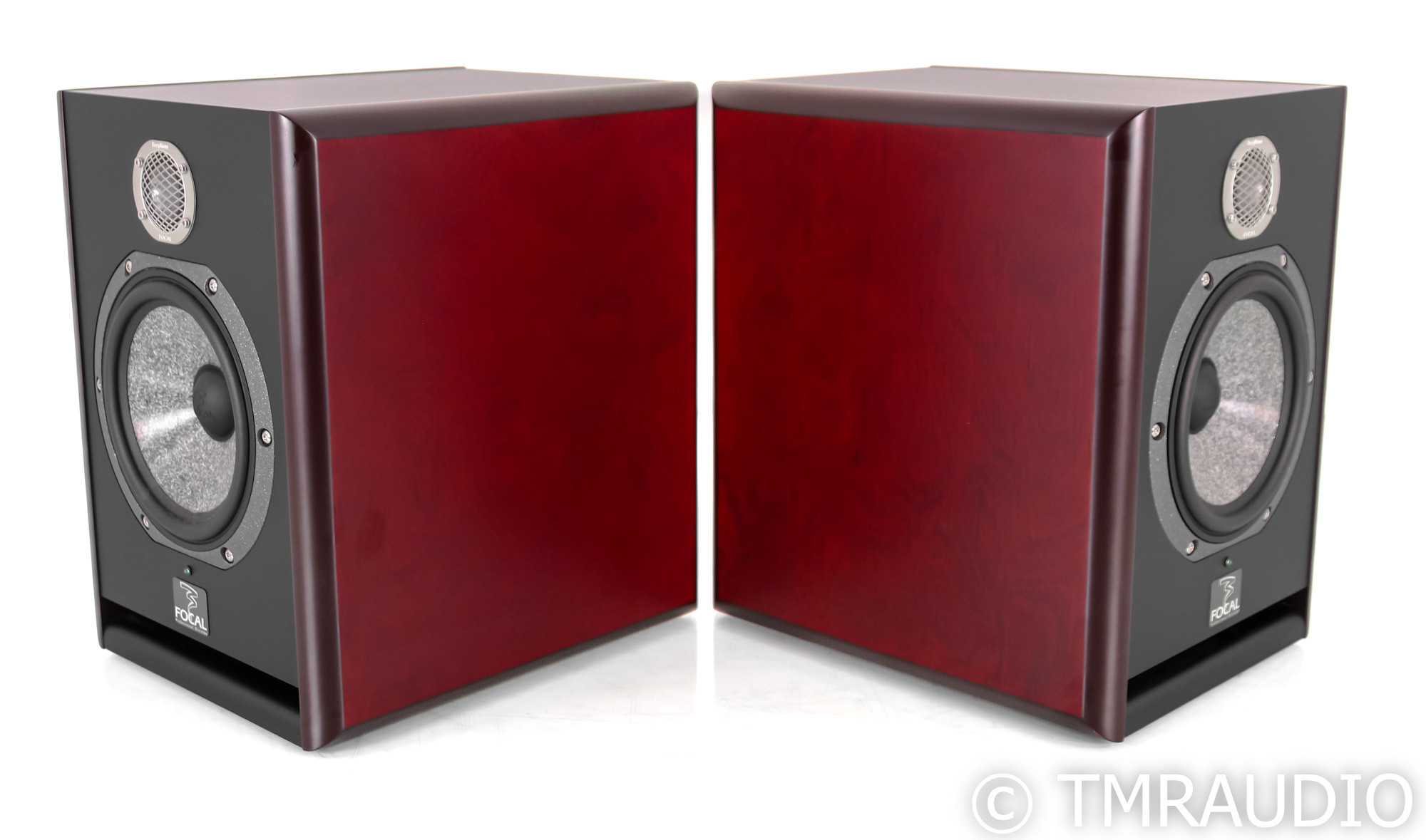 Focal Solo6 Be Powered Bookshelf Speakers; Red Wood Pair; Solo 6