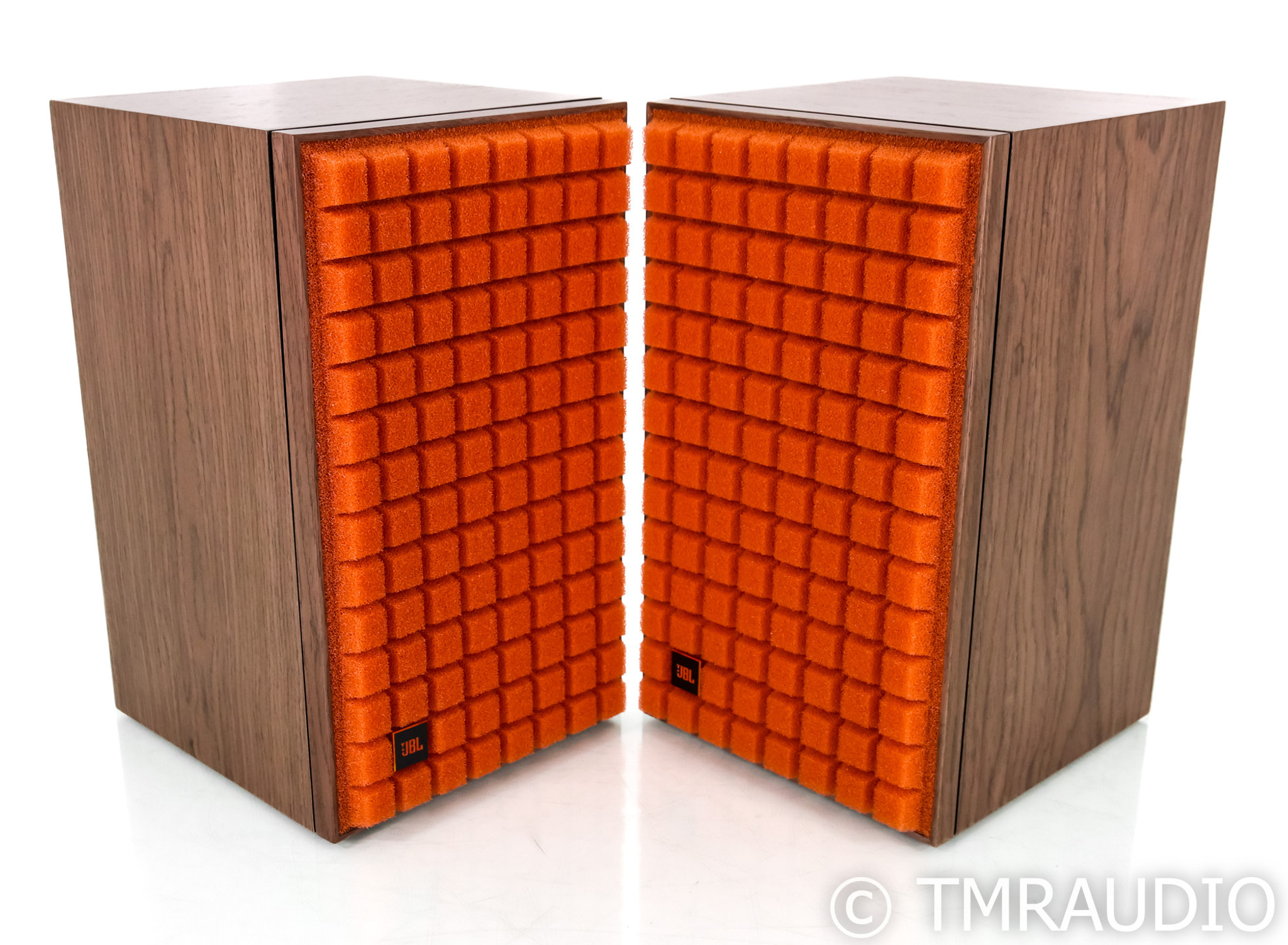 JBL L52 Classic Bookshelf Speakers; Walnut with Orange